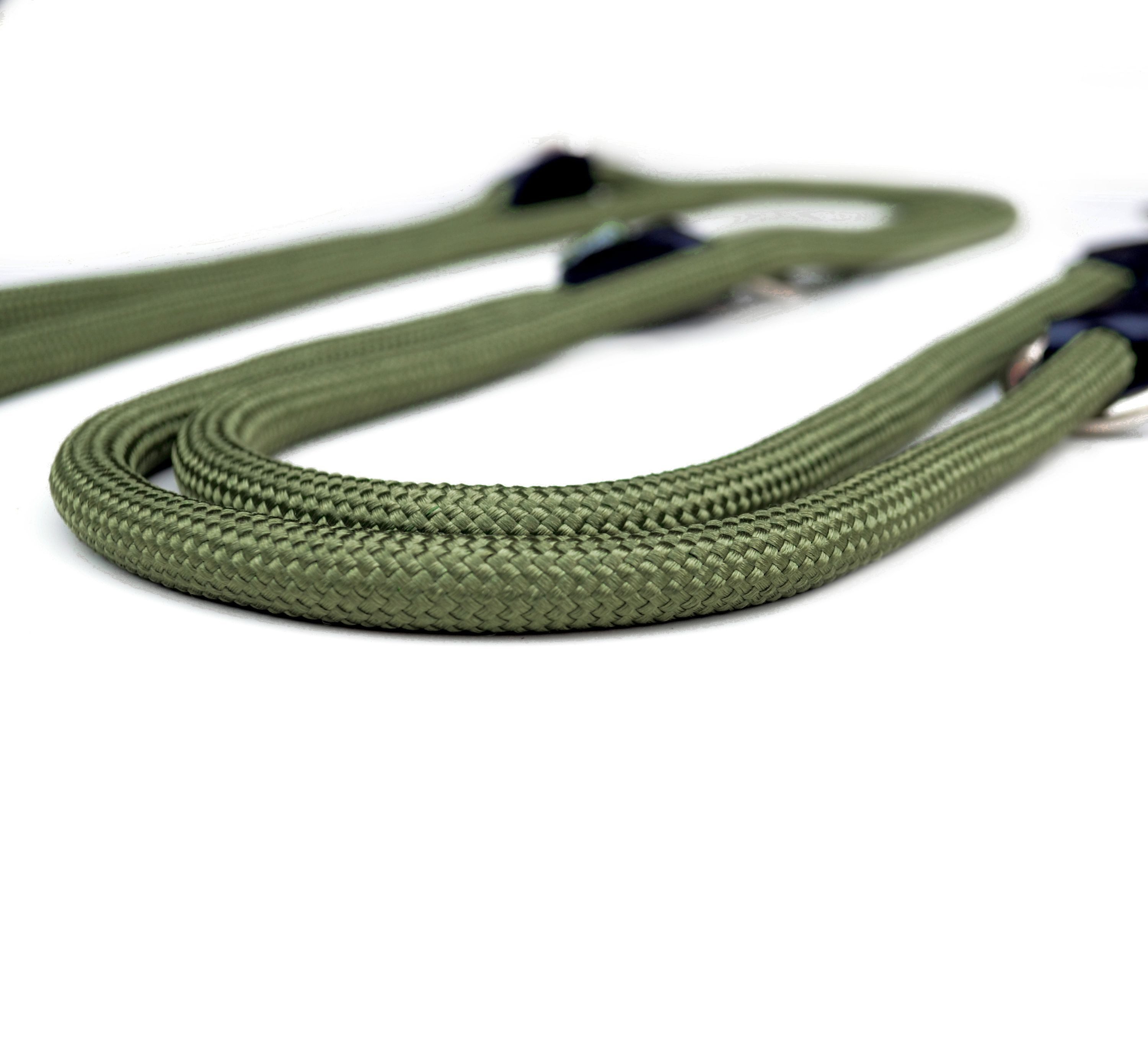 Leisegrün Hundeleine Hundeleine für große Hunde, Hundeleine 3m verstellbar - Olivgrün, Nylon