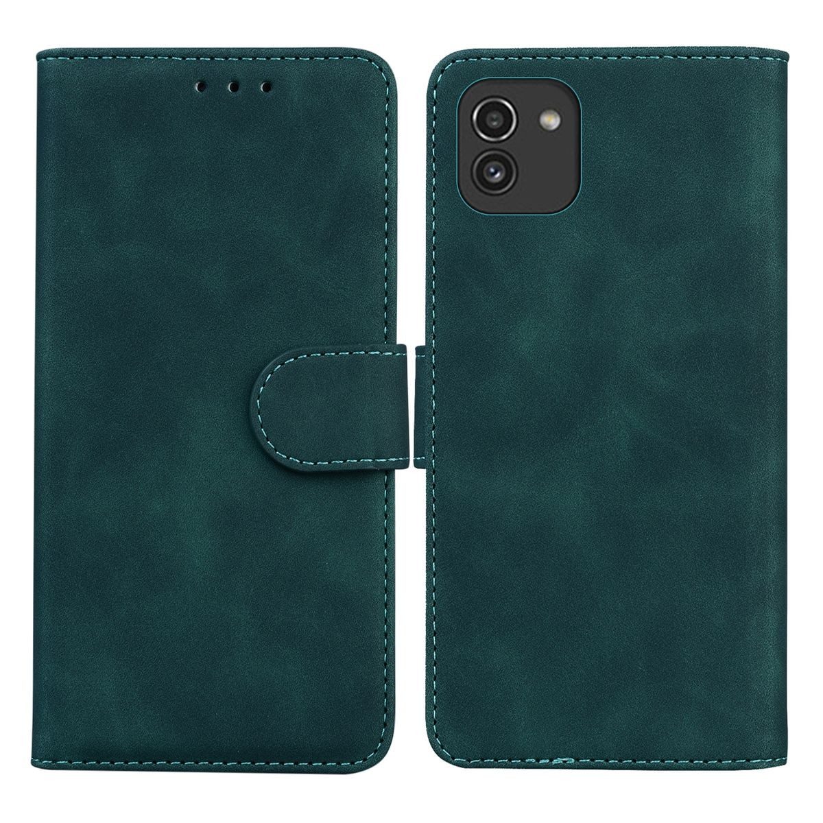 König Design Handyhülle Samsung Galaxy A03, Schutzhülle Schutztasche Case Cover Etuis Wallet Klapptasche Bookstyle