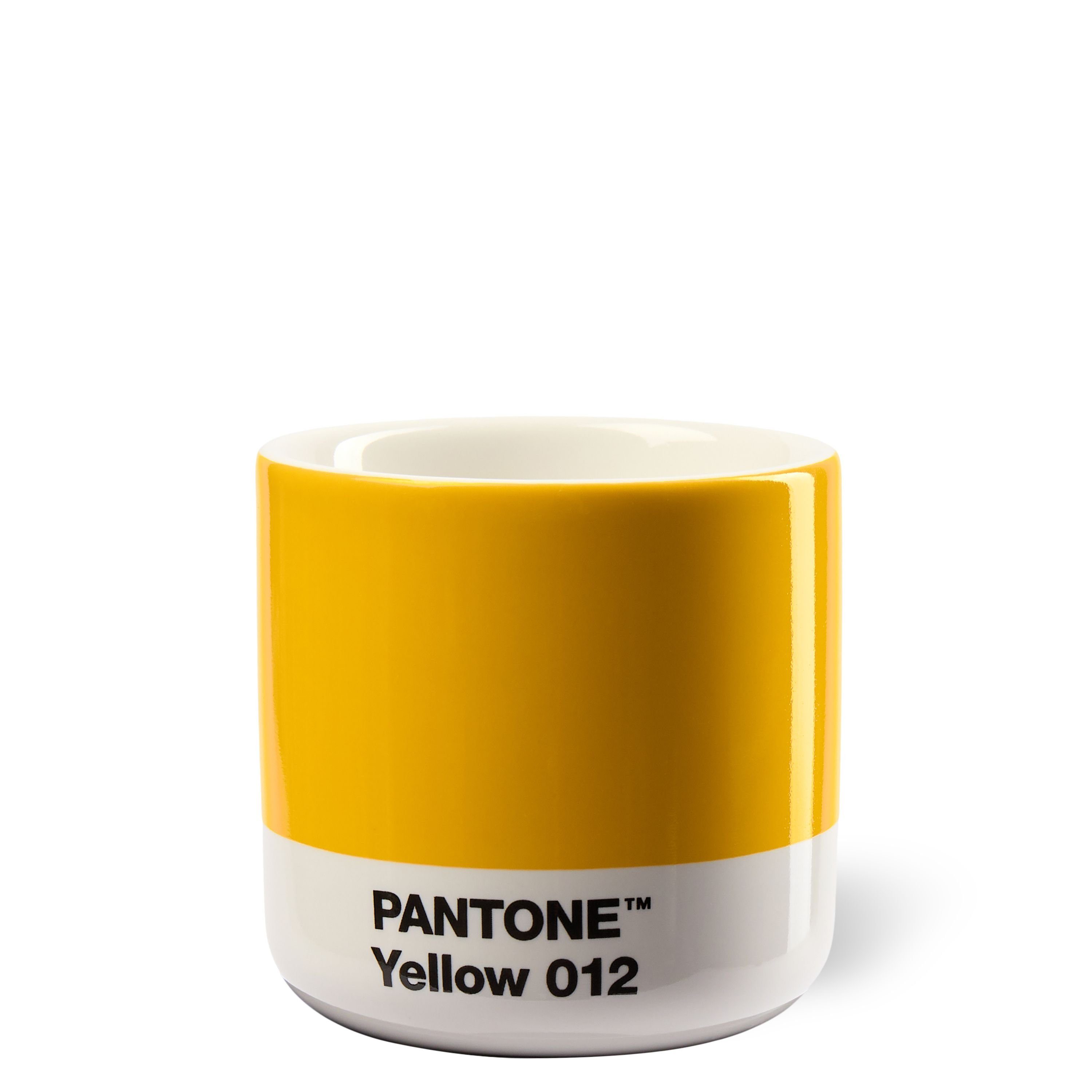 PANTONE Kaffeeservice, PANTONE Porzellan Macchiato Thermobecher Yellow 012