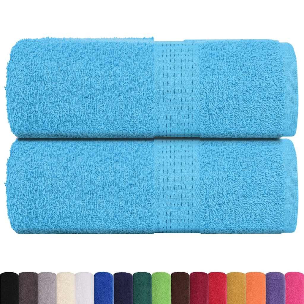 vidaXL Handtuch Gästetücher 2 Stk. Türkis günstig online kaufen