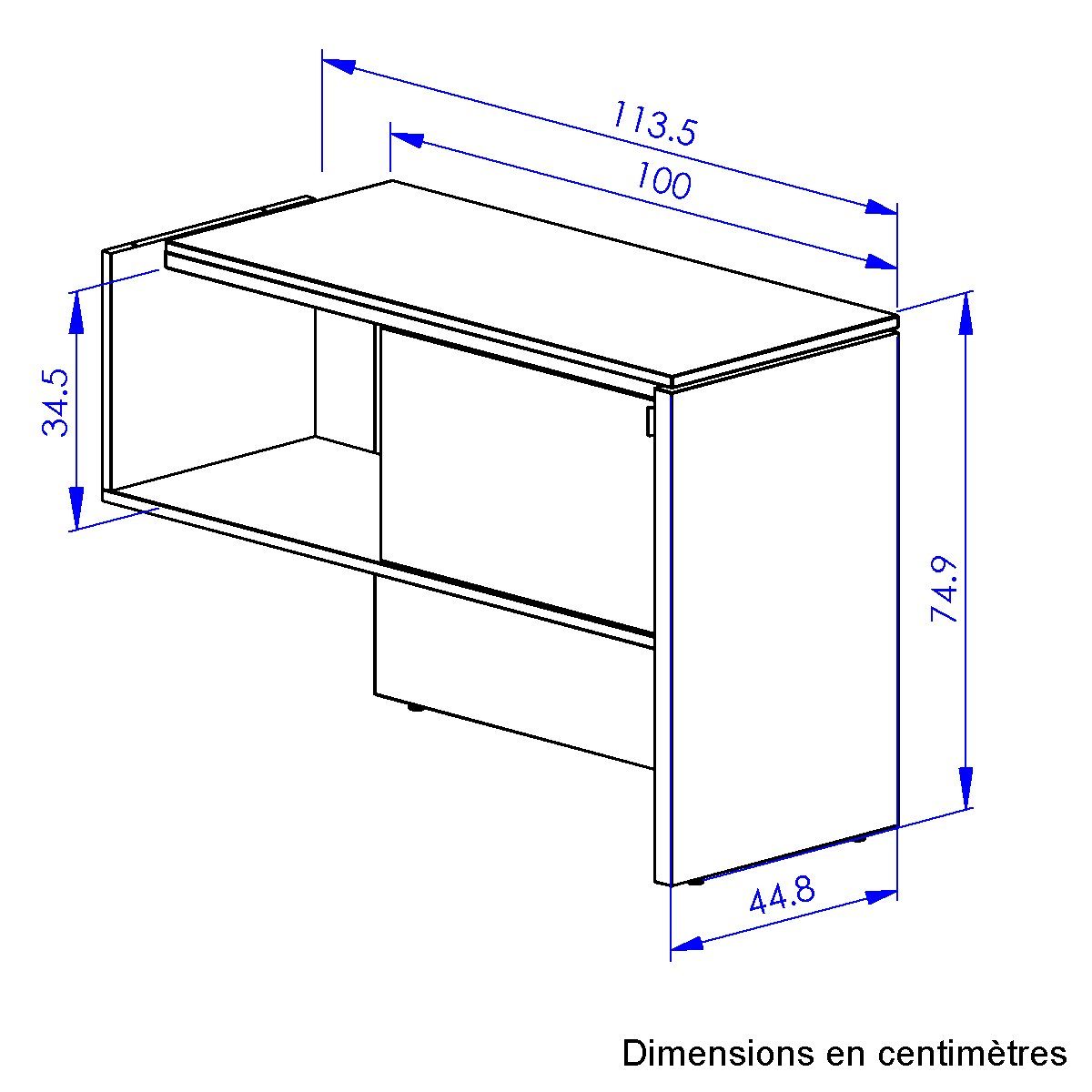 (1-St), geeignet Tischelement Schreibtisch ARCADE Gami Element für
