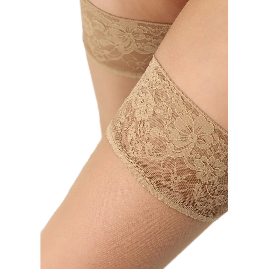 Oroblú Halterlose Strümpfe SOIREE 15 DEN (Packung, 1-Paar, 1 Paar) mit dezentem Glanz