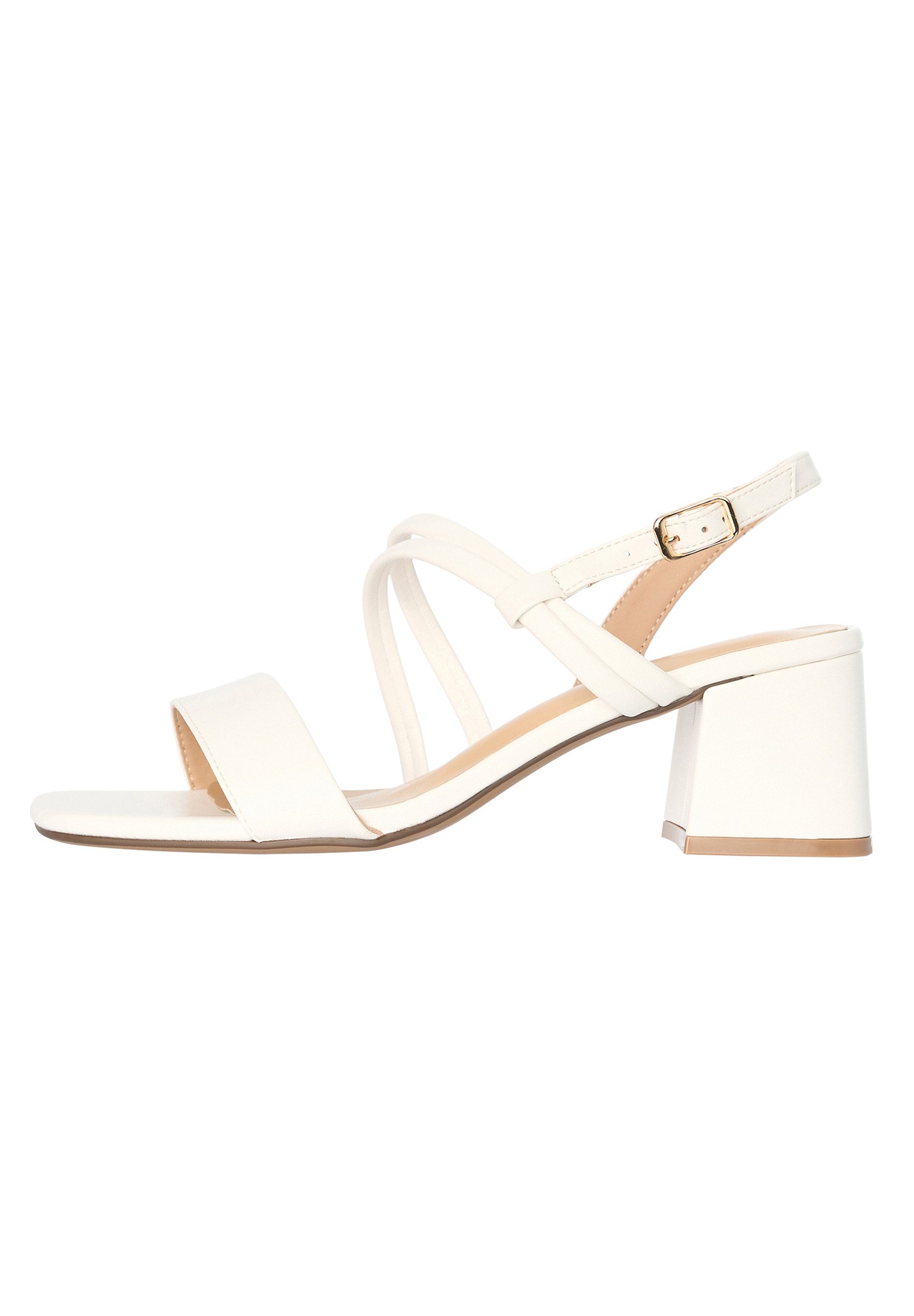 Salinyang Sommerliche Damen Sandaletten mit Blockabsatz & Riemchen Sandalette