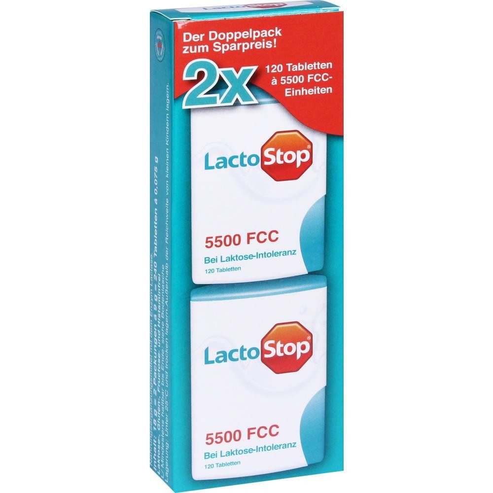 MIBE GmbH Arzneimittel LACTOSTOP 5.500 FCC Tabletten Klickspender Dop.Pa. Tabletten, 15.6 g