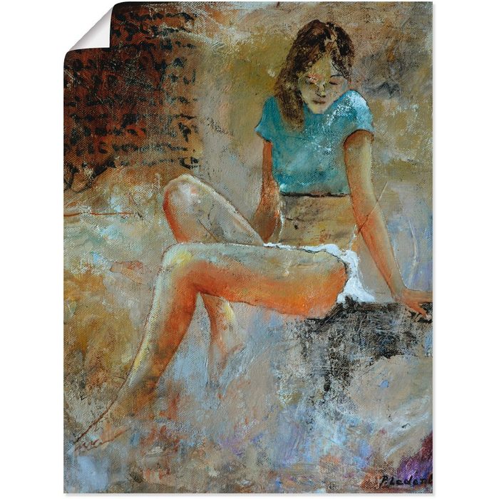 Artland Wandbild Junges Mädchen Frau (1 St) als Alubild Leinwandbild Wandaufkleber oder Poster in versch. Größen