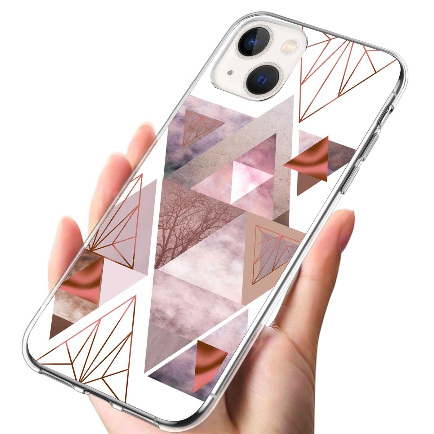 CoolGadget Handyhülle Handy Case Silikon Motiv Series für Apple iPhone 14 6,1 Zoll, Hülle mit hochauflösendem Muster für iPhone 14 Schutzhülle