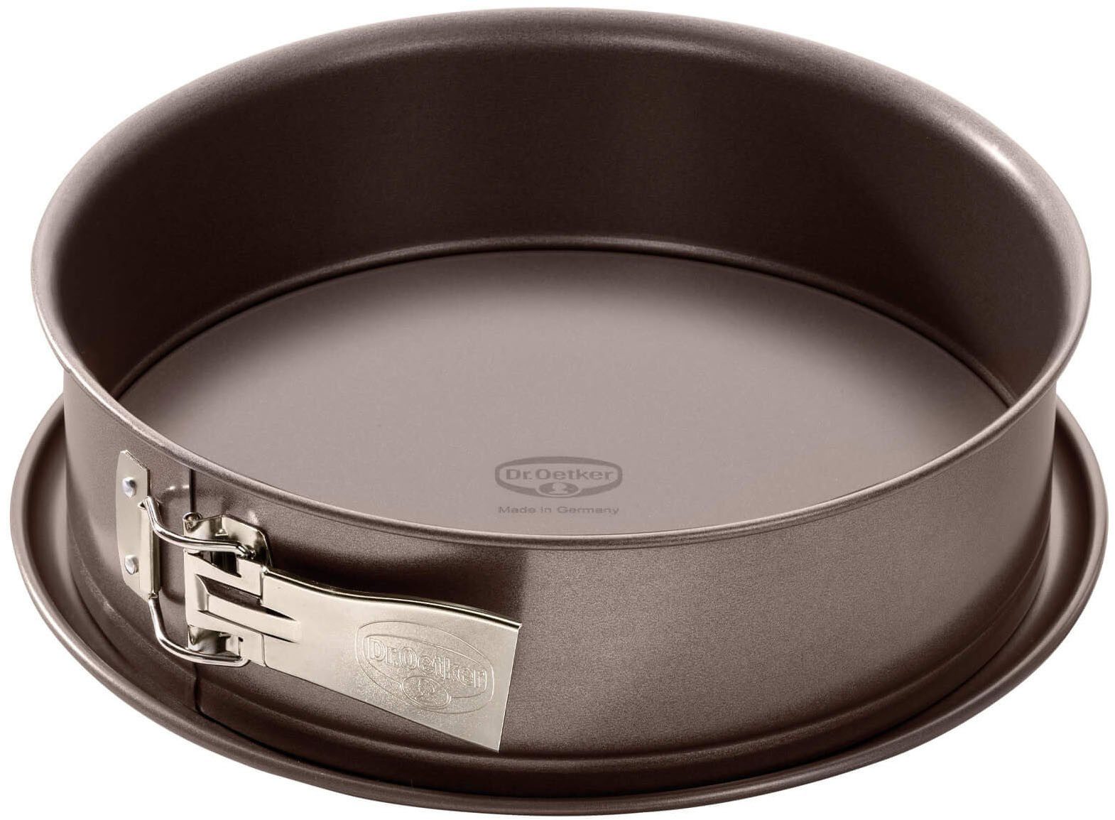 Dr. Oetker Küchenhelfer Springform Back-Edition, mit Emaille-Servierboden, Antihaft-Beschichtung, schnitt-& kratzfest, hitzebeständig bis 230°C