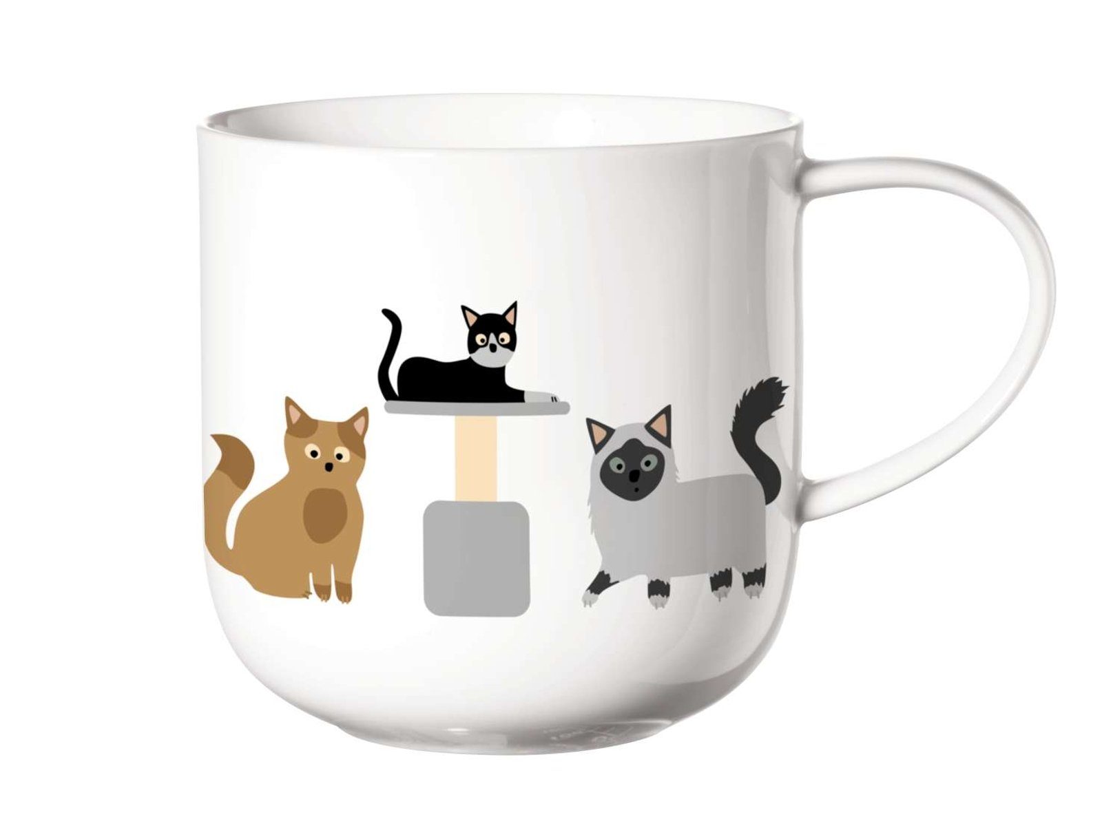 Becher COPPA Henkelbecher Cats 0,4 l