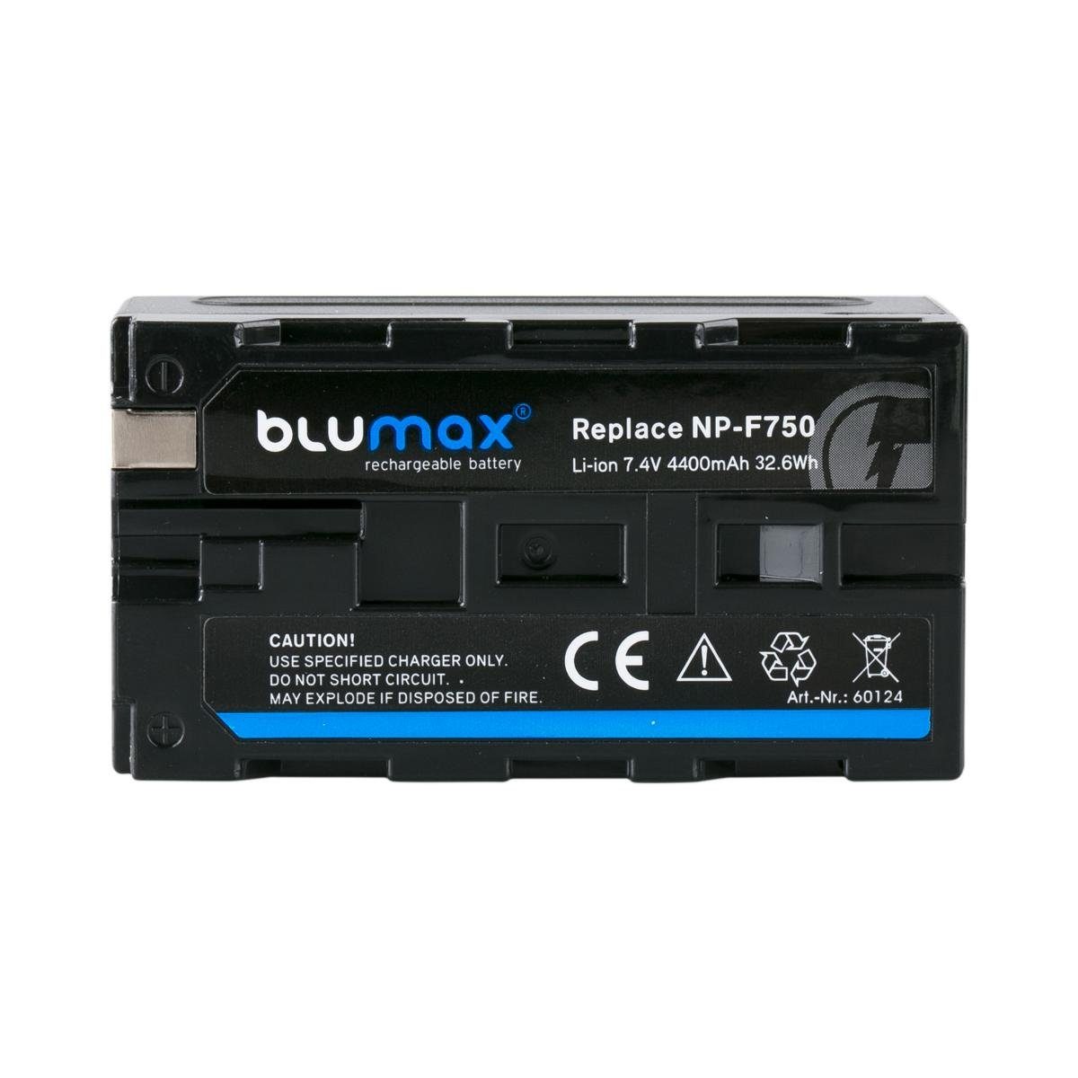 Blumax 2x NP-F750 NP-F330 F530 mAh F970 F770 4400 Kamera-Akku F730 F550