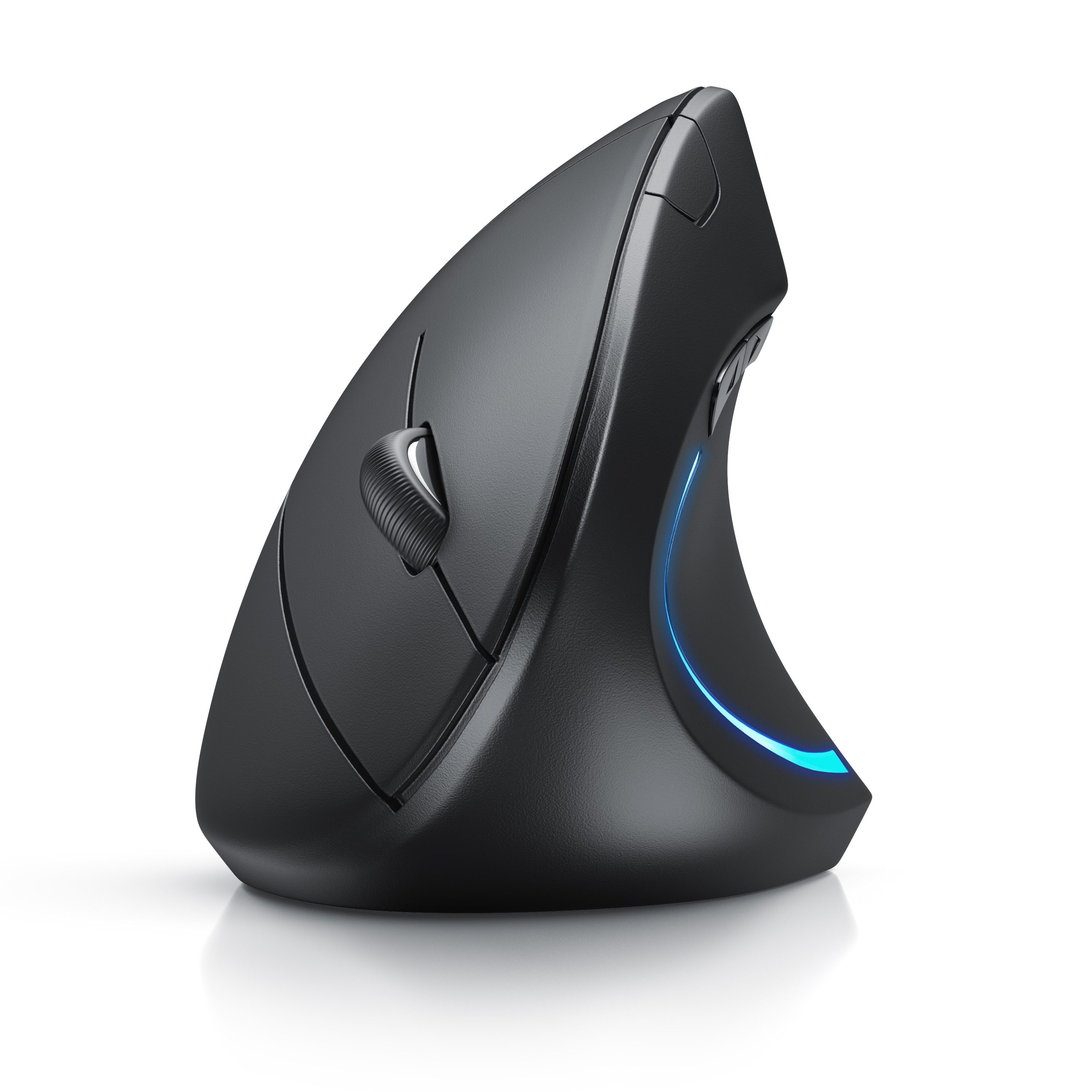 Titanwolf Vertikalmaus kabellos mit Funk 2,4 Ghz, Wireless Vertical Mouse ergonomische Maus (Funk, 1600 dpi, Vorbeugung gegen Mausarm, für PC Laptop Notebook und Tablet)
