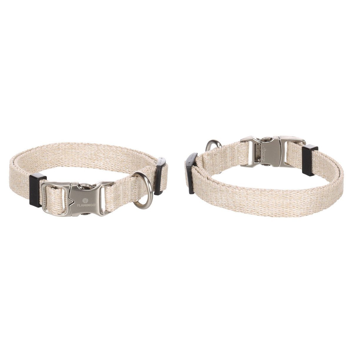 Flamingo Hunde-Halsband Halsband Lago beige