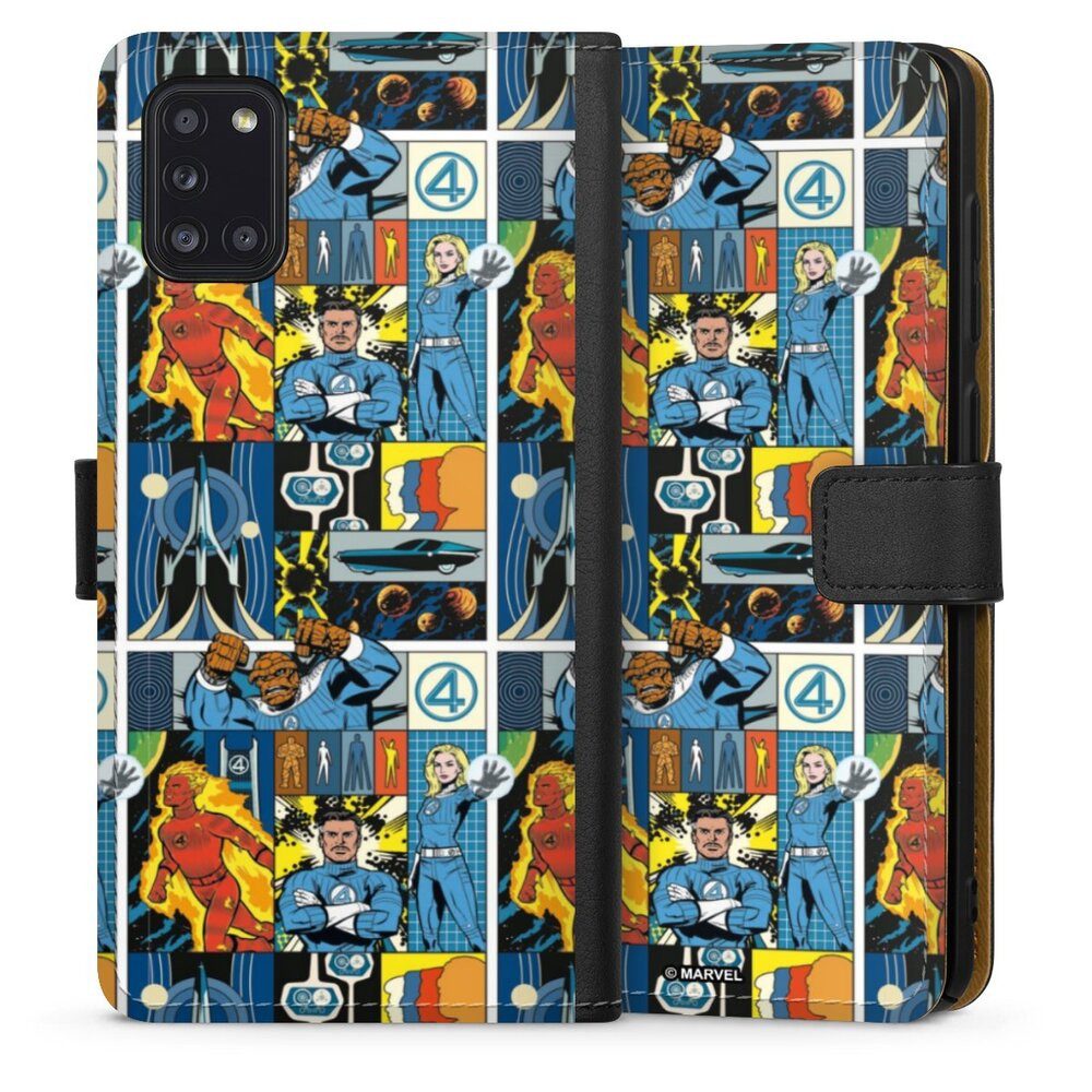 DeinDesign Handyhülle Marvel The Fantastic Four Offizielles Lizenzprodukt, Samsung Galaxy A31 Hülle Flip Case Klapphülle Handytasche Leder