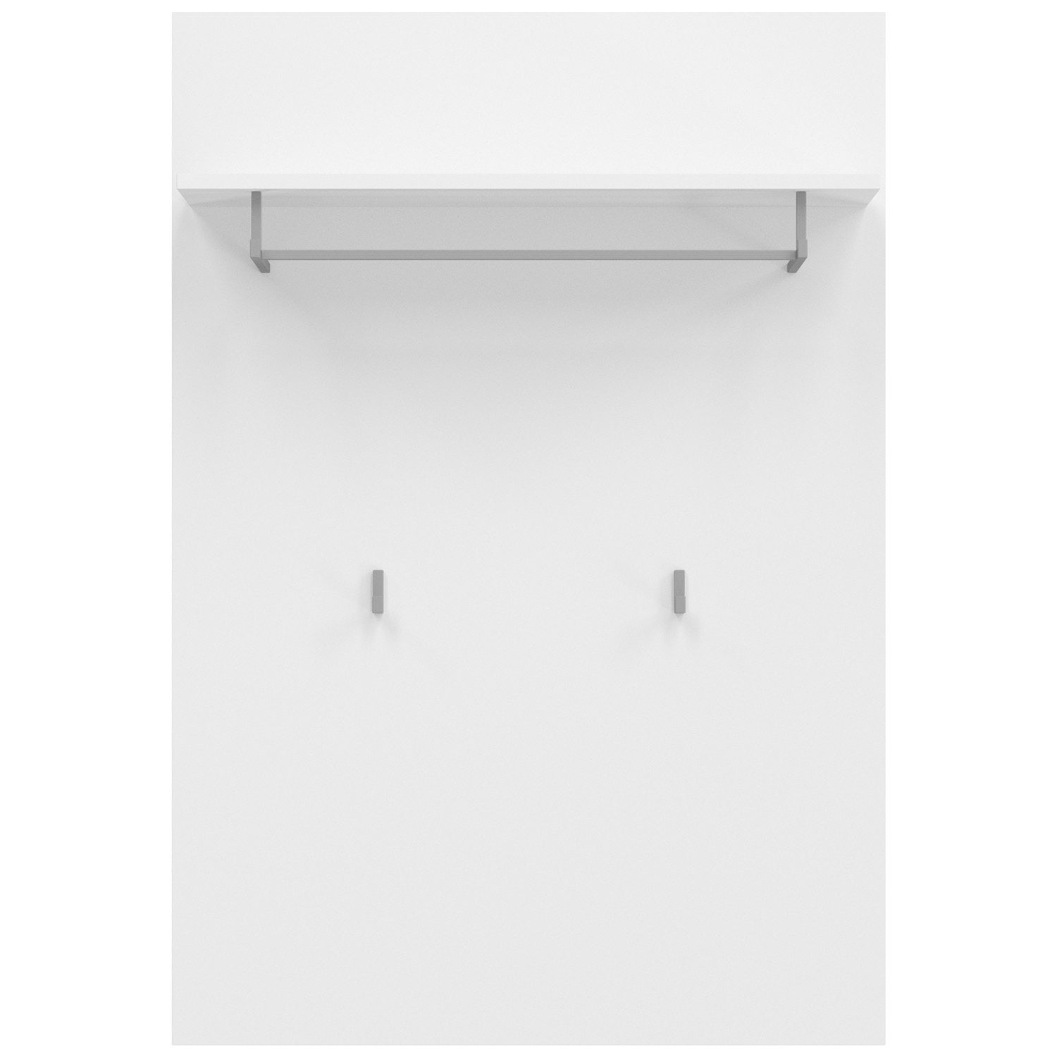 freiraum Garderobenpaneel Torino, in Weiß - 76x110x27cm (BxHxT)