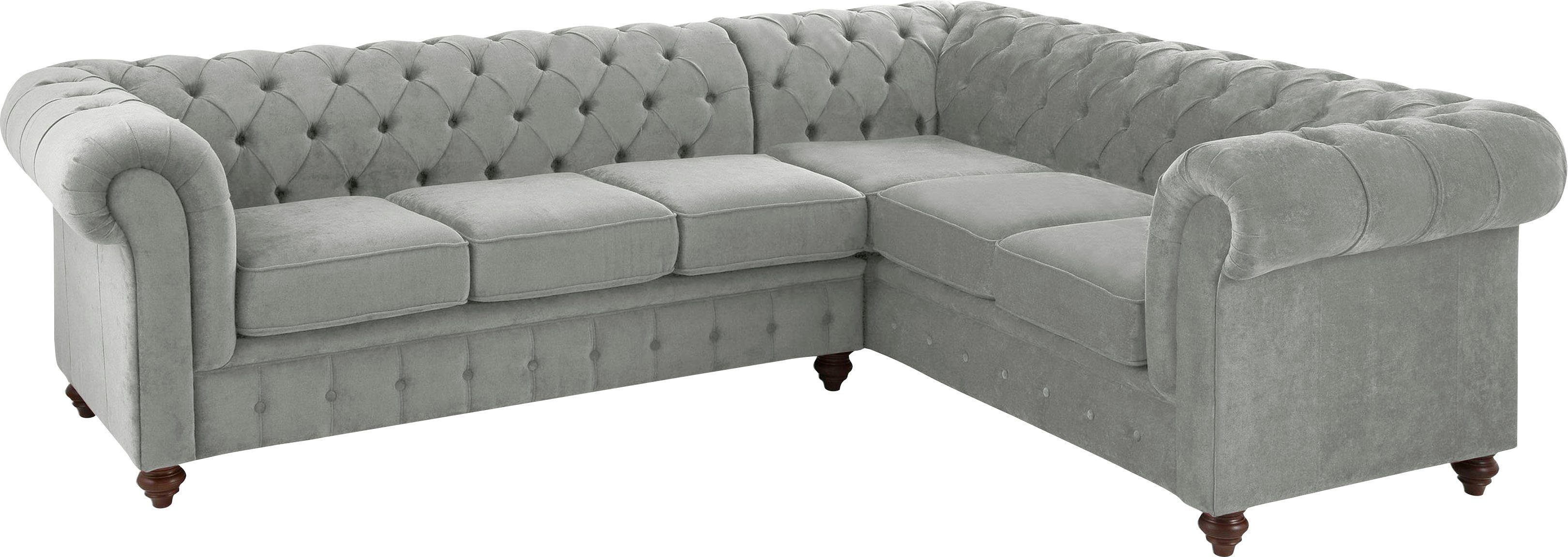 Home affaire Chesterfield-Sofa Duc Ecksofa L-Form, günstig online kaufen