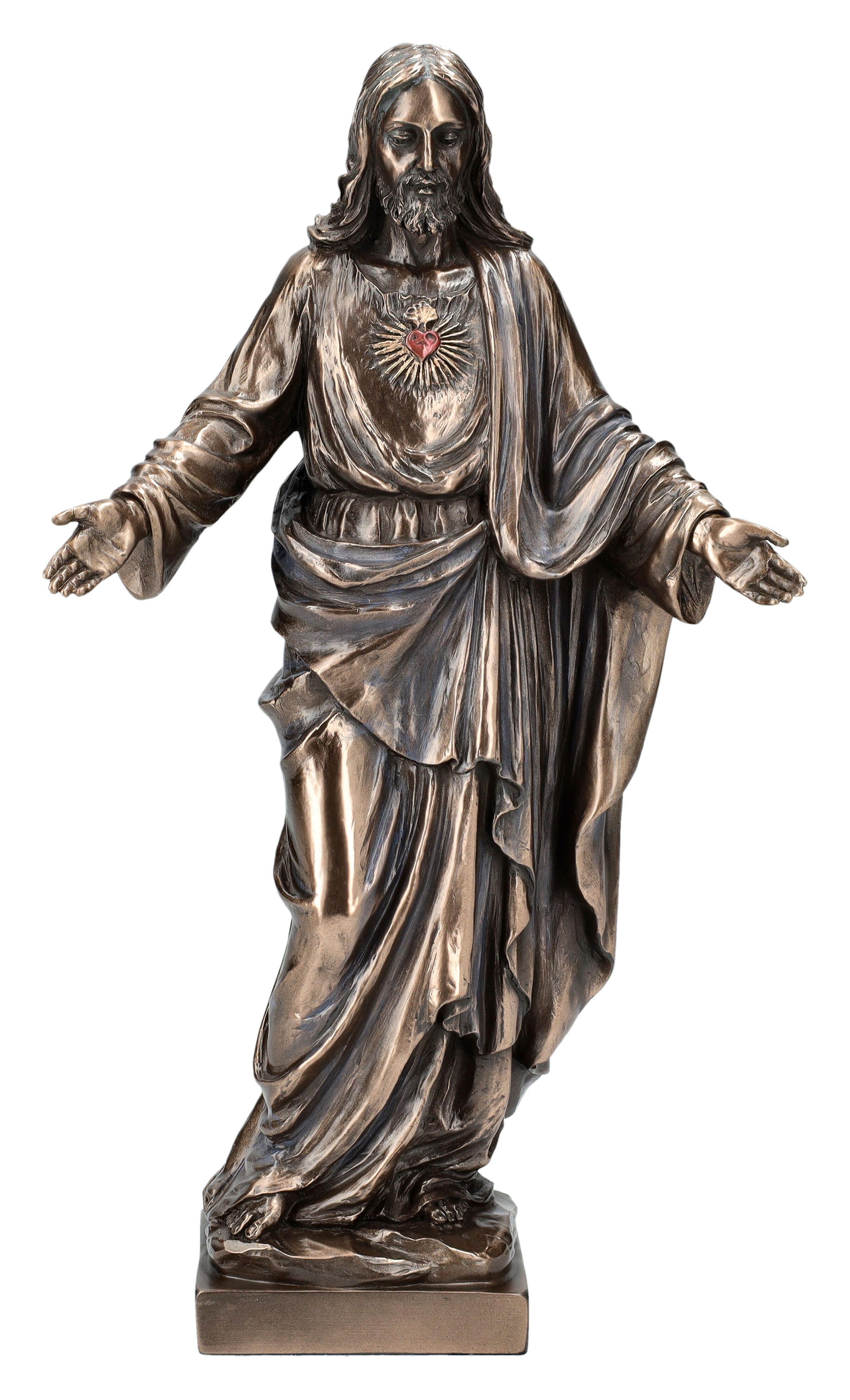 Dekofigur Jesus Figur - Gesegnetes Herz Jesu - Veronese - christliche Dekofigur