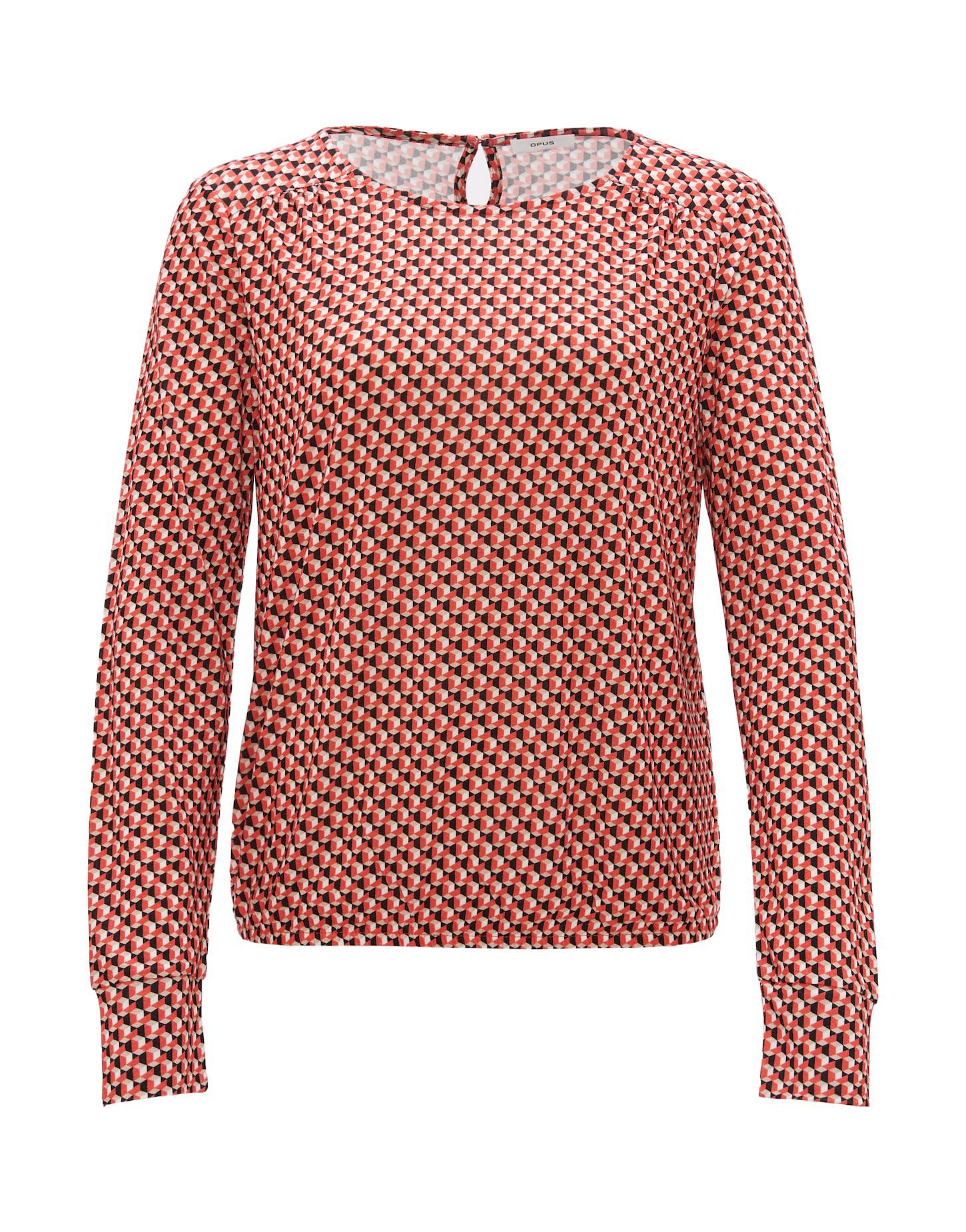 Langarmshirt Shirt SUTHA ABSTRACT Regular aus ECOVERO™ Viskose