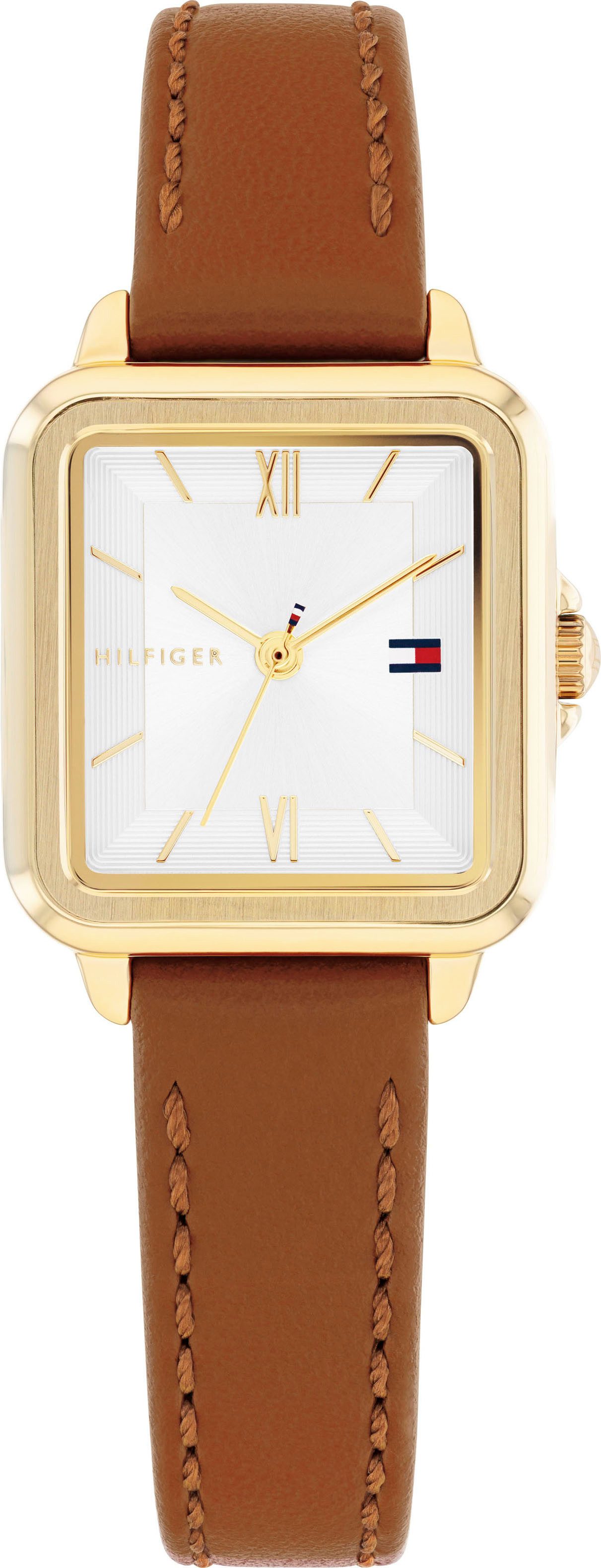 Tommy Hilfiger Quarzuhr MIA 1782859, Armbanduhr, Damenuhr, Lederarmband, an günstig online kaufen