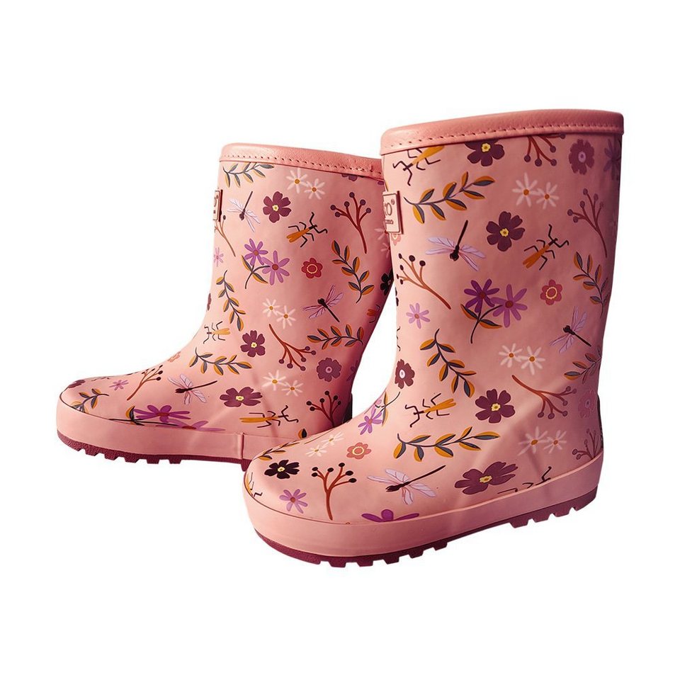 MAXIMO Gummistiefel 'Blumen' AO Print, gepatcht, Reflekt Gummistiefel