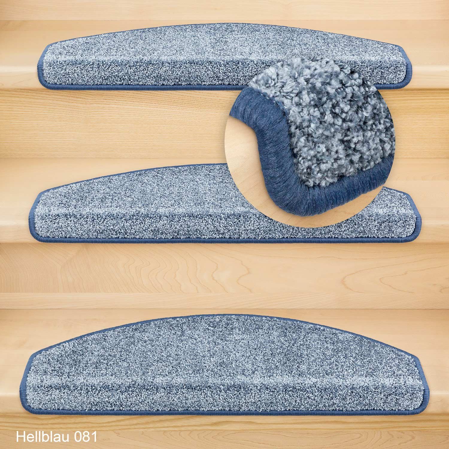 Metzker® Stufenmatte Stufenmatten Ventura Halbrund Hellblau günstig online kaufen