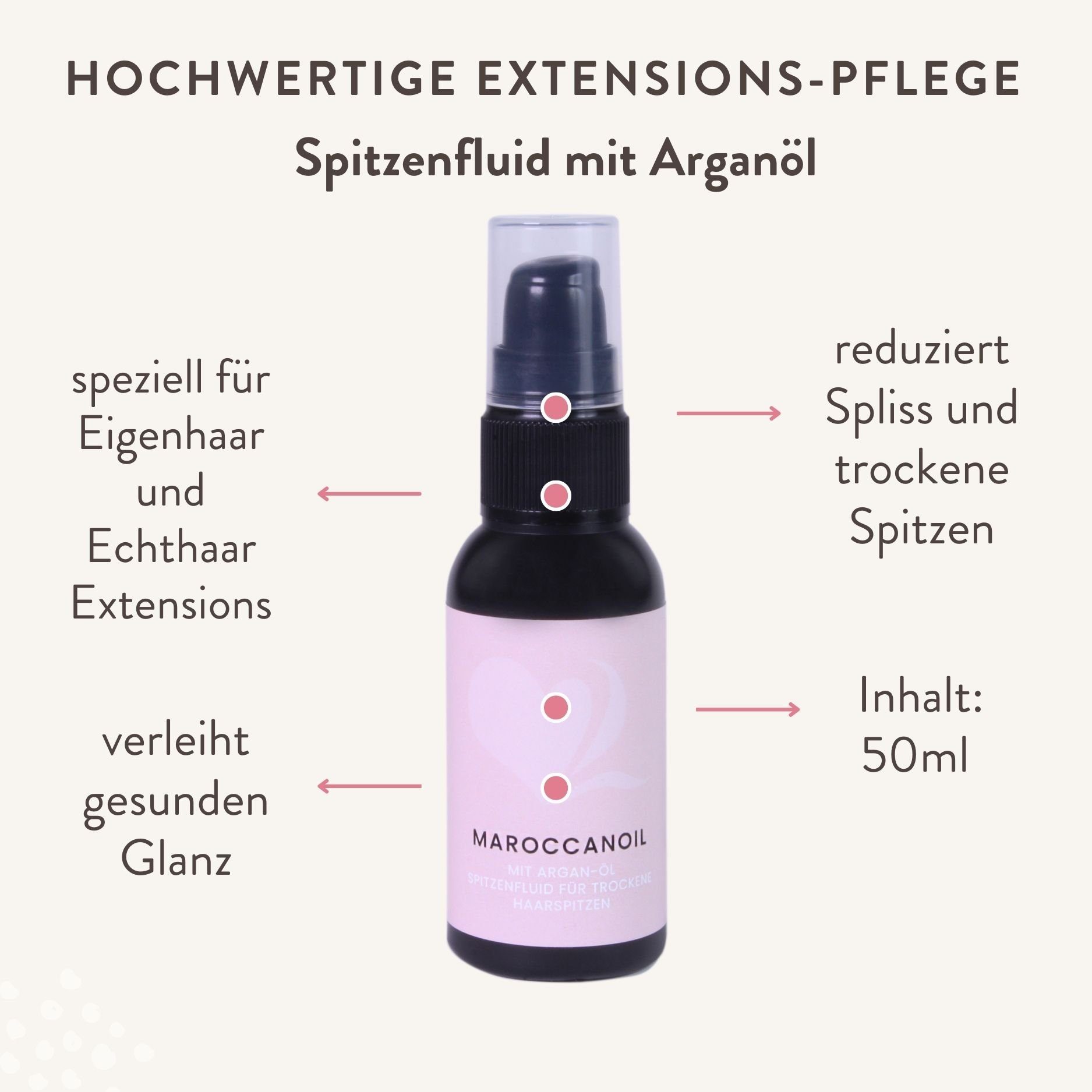 hair2heart Echthaar-Extension Spitzenfluid mit Arganöl