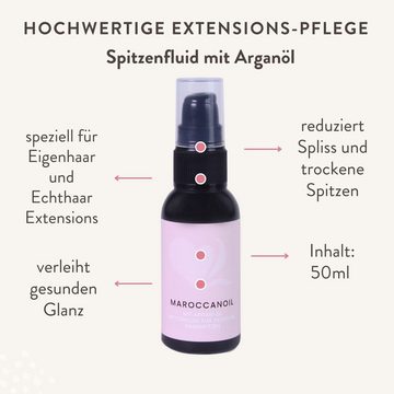 hair2heart Echthaar-Extension Spitzenfluid mit Arganöl