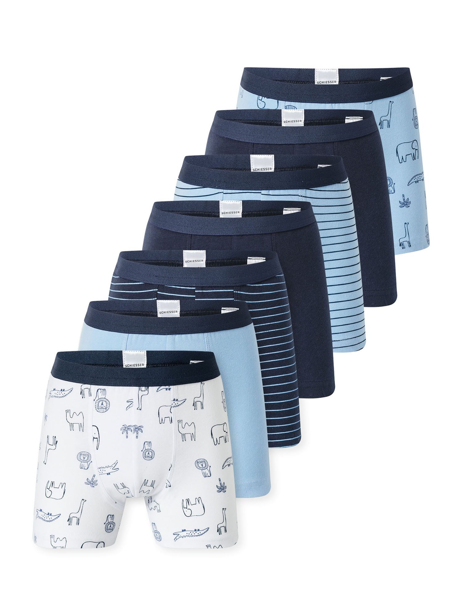 Schiesser Trunk 955 (7-St) Unterhose, Unterwäsche, Boxer Trunk