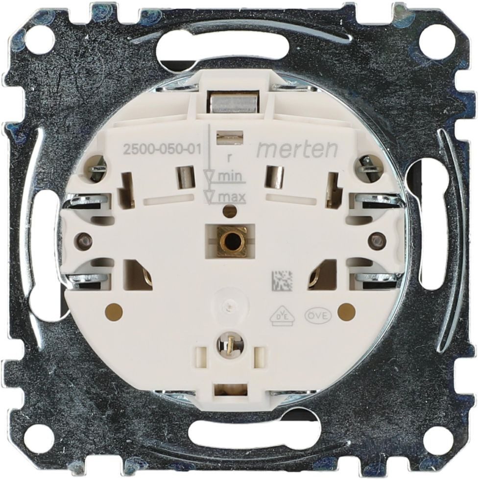 merten Lichtschalter Merten Steckdose System M, anthrazit, MEG2301-0414