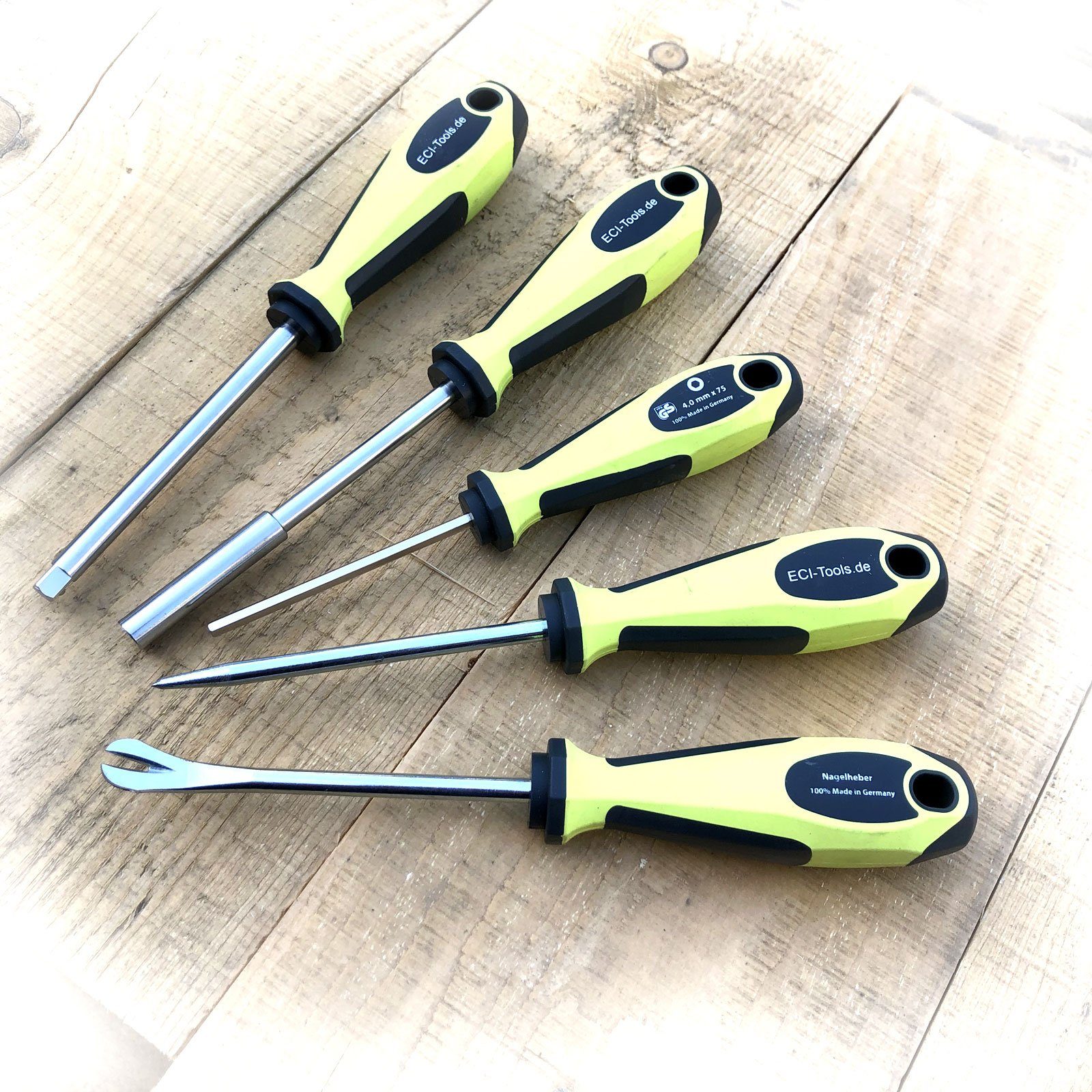 ECI Tools Bit-Schraubendreher ECI Schraubendreher Set's Made in Germany, (Vorteils-Set)