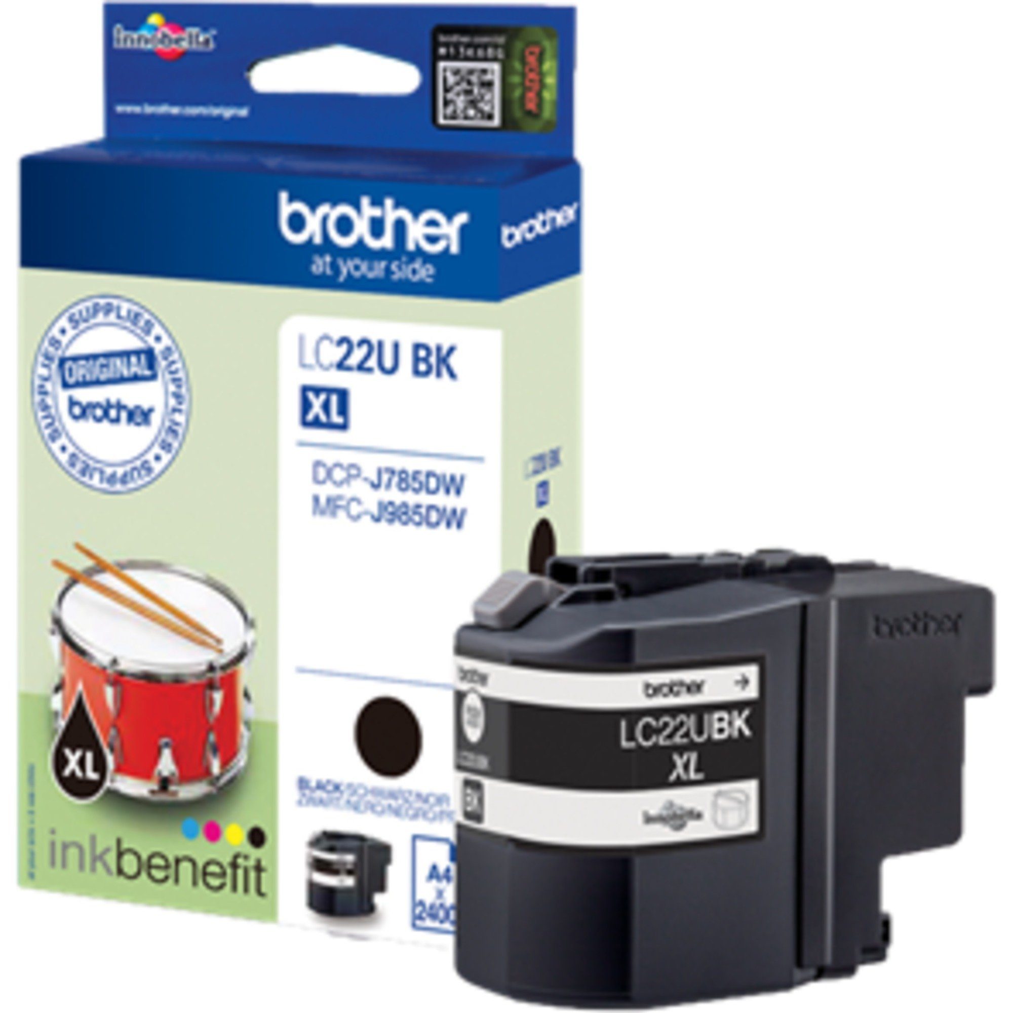 Brother Brother Tinte schwarz LC-22UBK Tintenpatrone