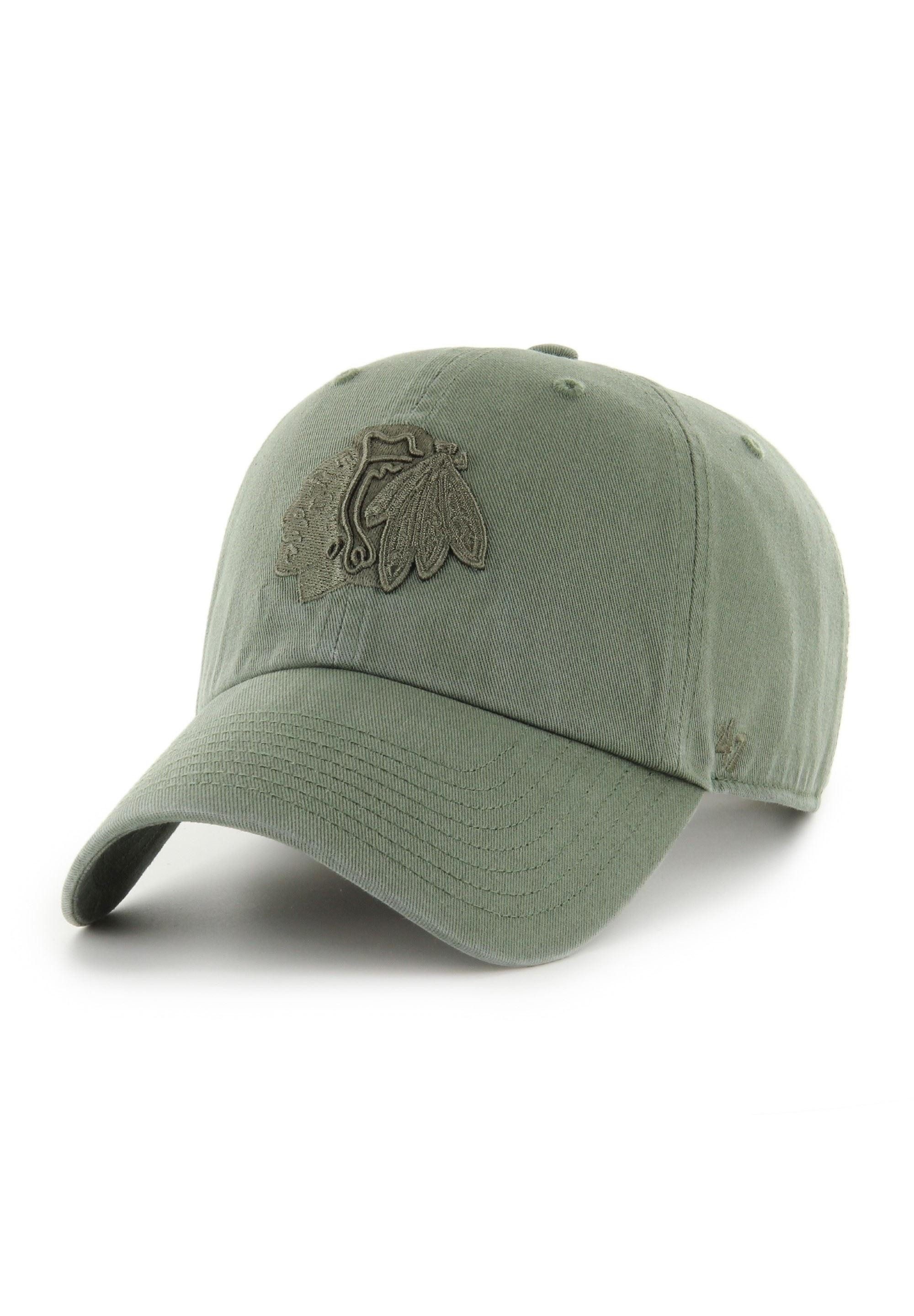 Baseball Cap Chicago Blackhawks NHL Tonal Clean Up Grün Verstellbare Cap '47