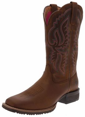 Ariat HYBRID RANCHWORK Braun Cowboystiefel Damen Westernreitstiefel