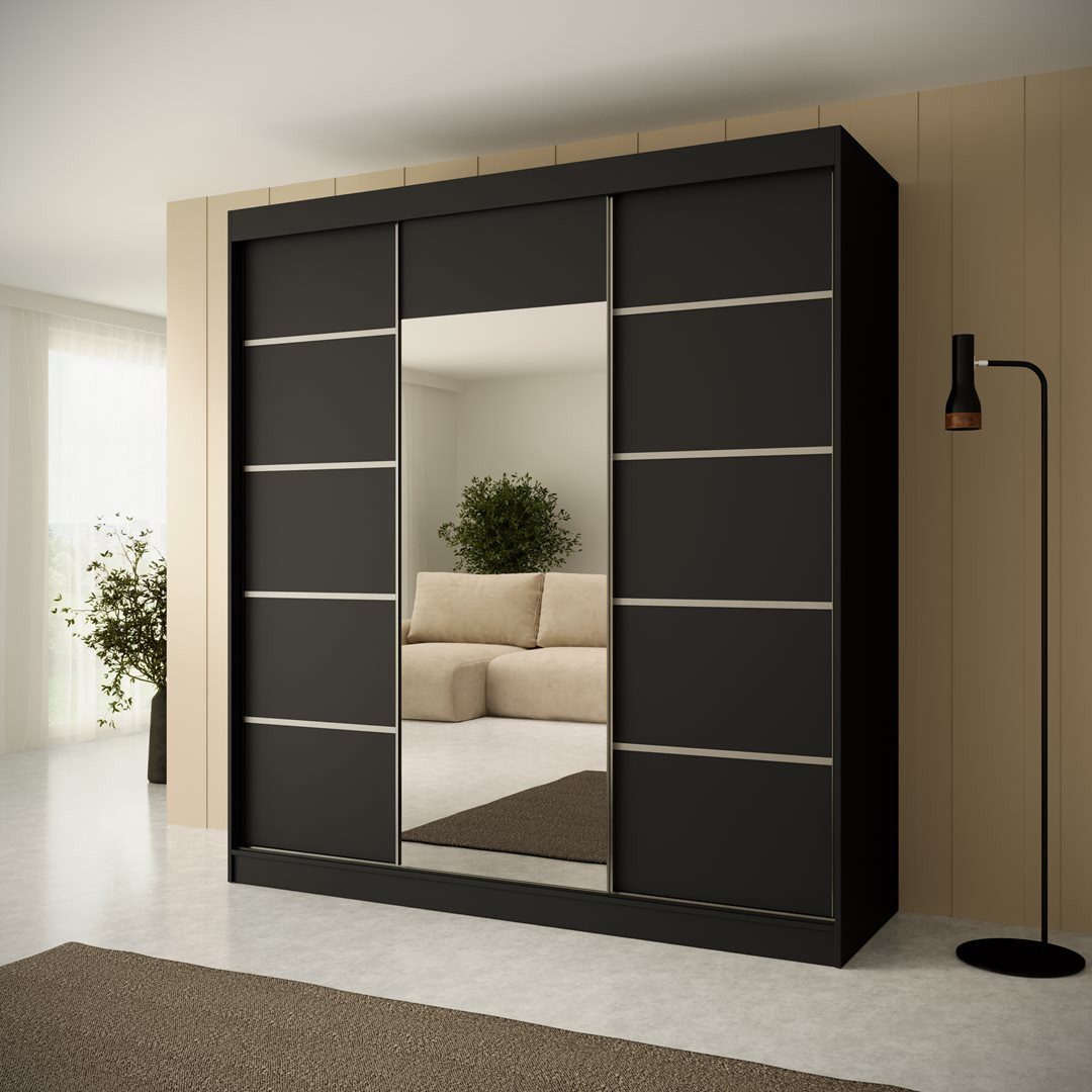 Beautysofa Schiebetürenschrank Monika (3-türig Schrank mit günstig online kaufen