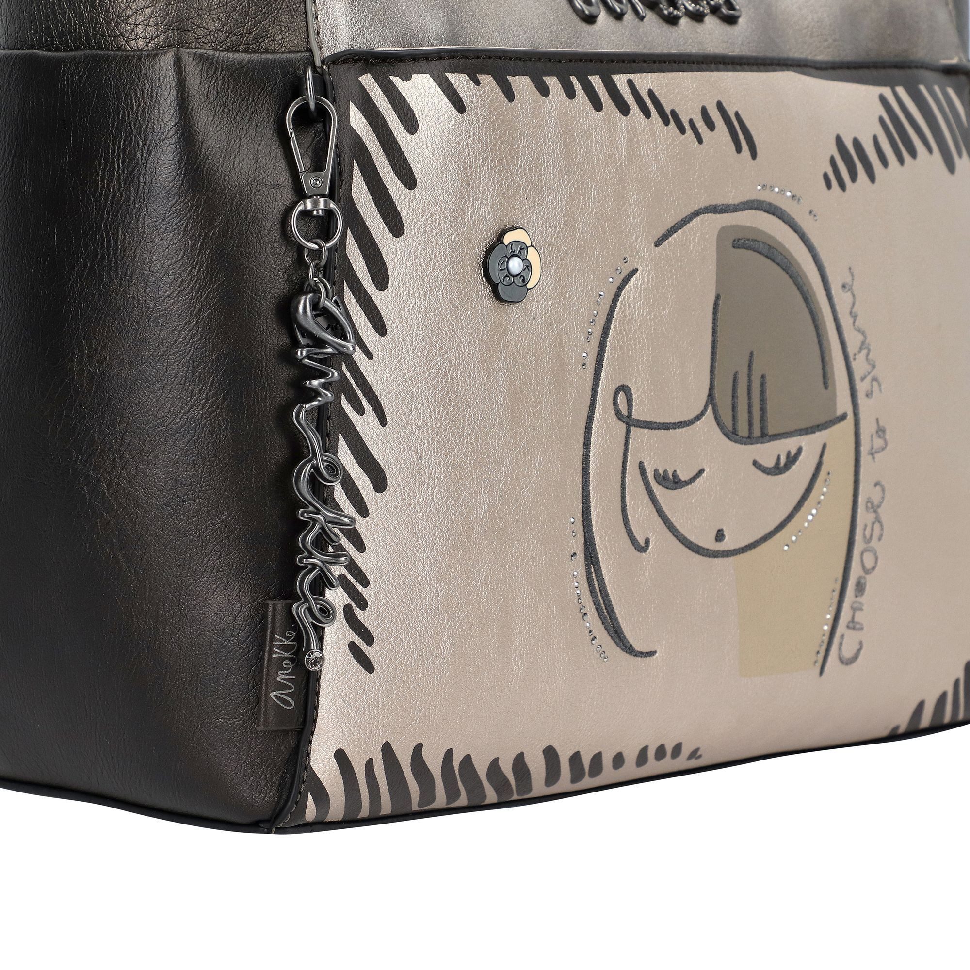 Anekke Schultertasche Natur Koko, Polyurethan