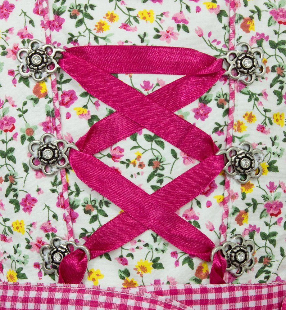Bluse, mit 3-teilig Streublümchen Dirndl Dirndl Kinder Creme Maddox Pink "Zillertal"