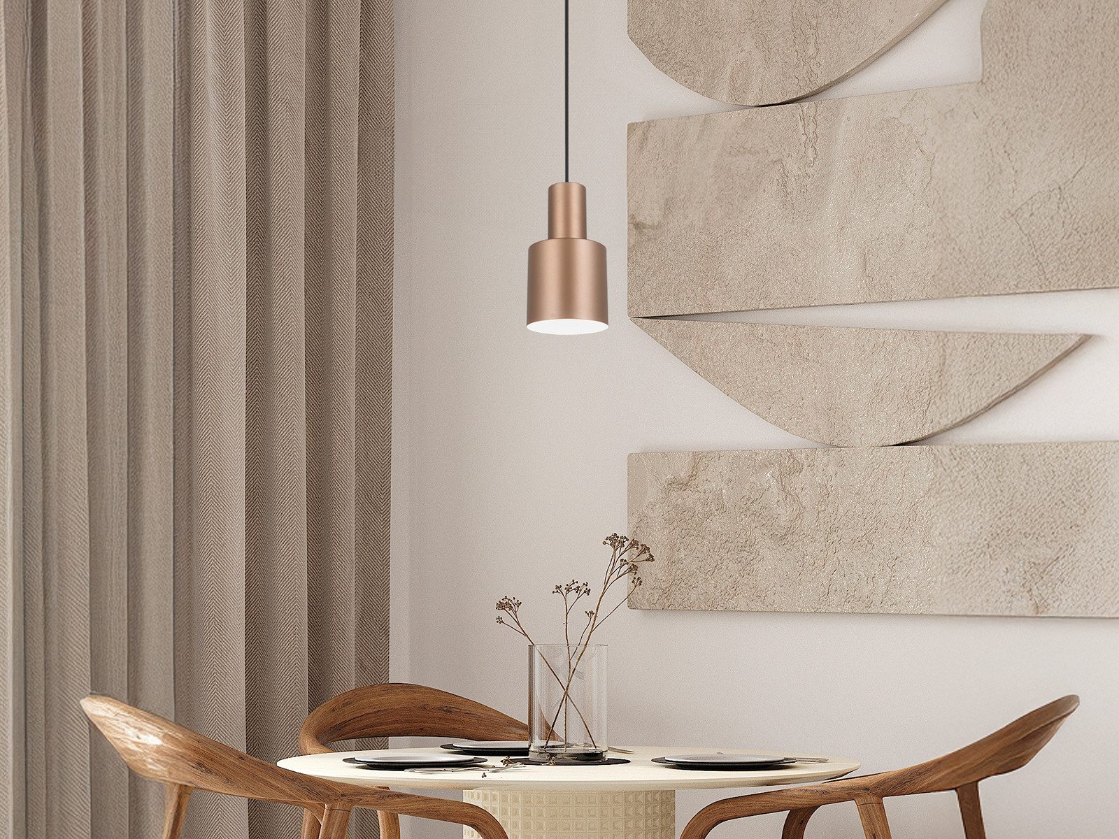 TRIO Leuchten LED Pendelleuchte, Dimmfunktion, LED wechselbar, Warmweiß, kl günstig online kaufen