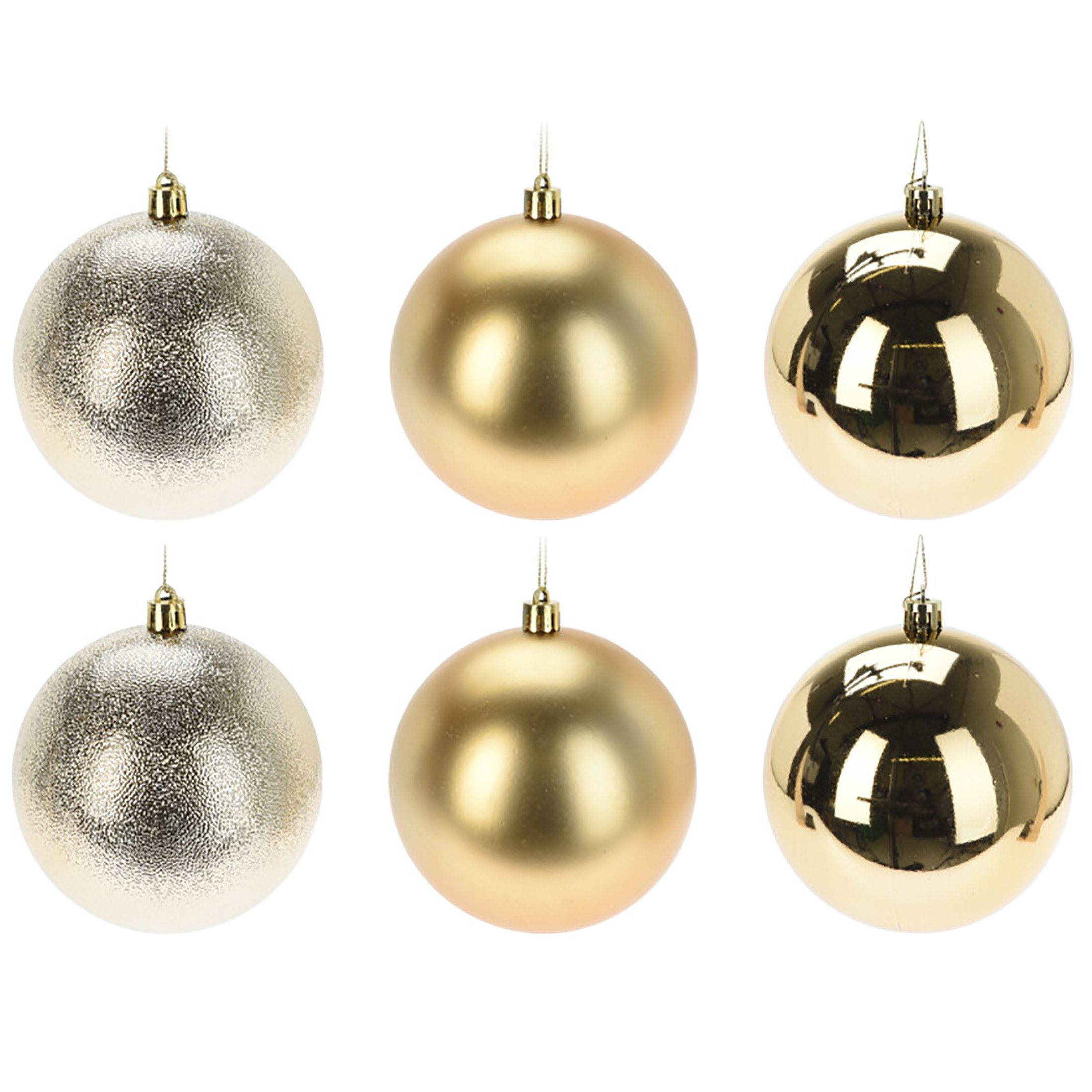 Annastore Weihnachtsbaumkugel Weihnachtskugeln aus Kunststoff zum Hängen - Wetterfest Outdoor, Christbaumkugeln für draußen, Weihnachtkugeln