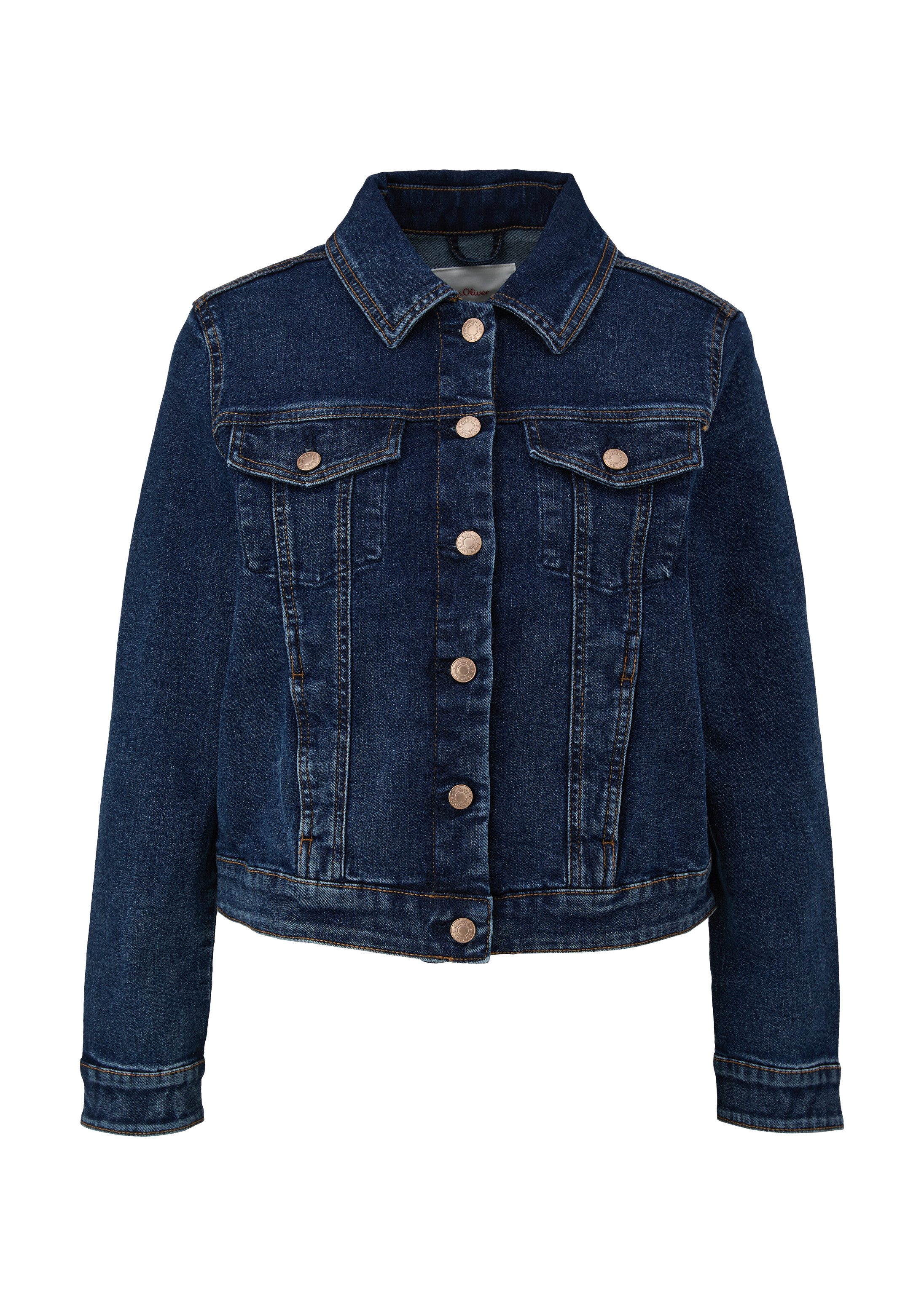s.Oliver Funktionsjacke Indoor-Jacke Klassische Jeansjacke