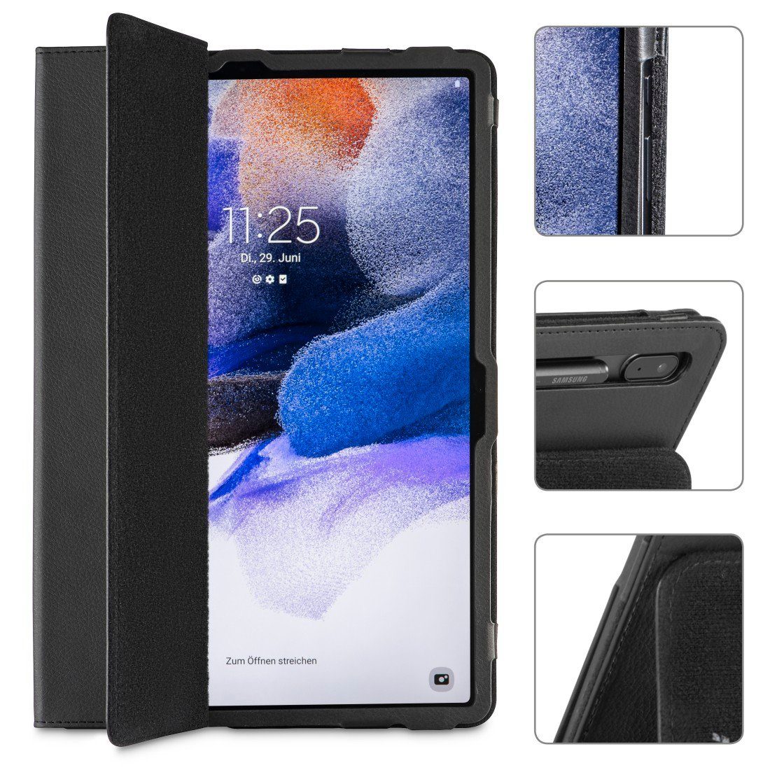 Hama Tablet-Hülle Tablet Case für Samsung Galaxy Tab S7 FE, S7+, S8+, 12,4", aufstellbar 31,5 cm (12,4 Zoll)