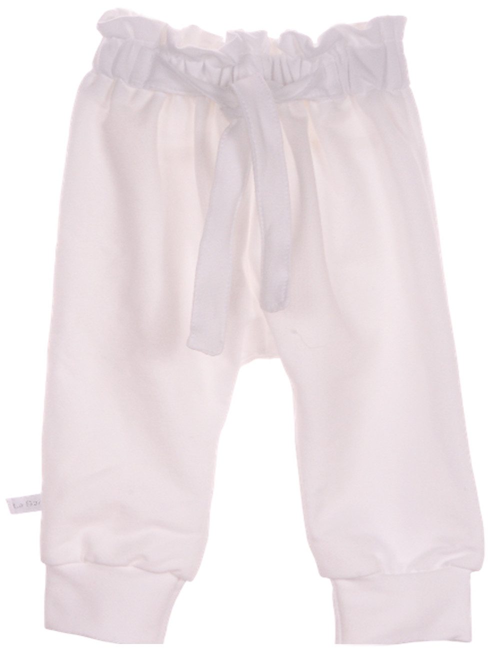 La Bortini Schlupfhose Hose in Weiß für Babys und Kinder 56 62 68 74 80 86 92 98