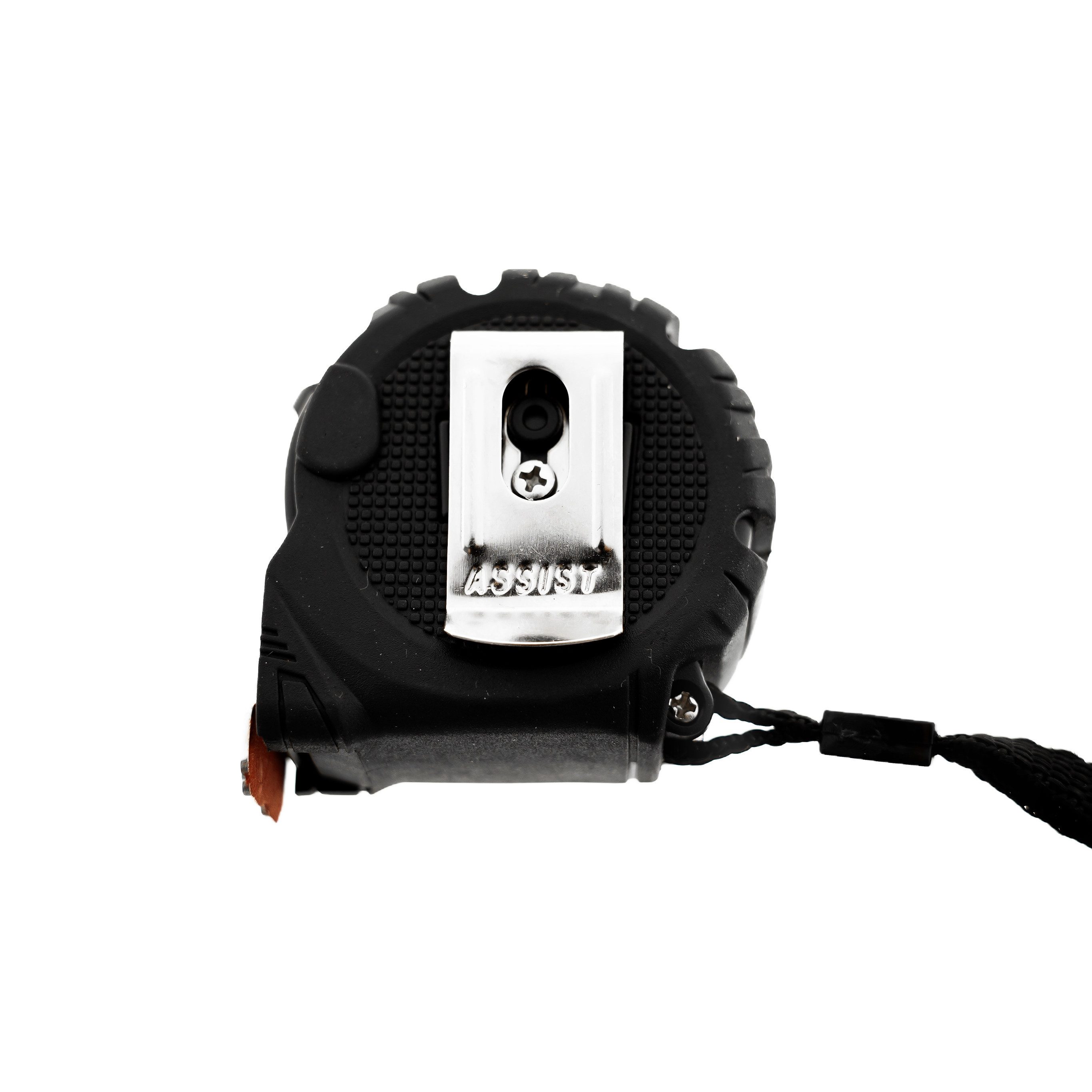 COFI 1453 Maßband 3,8 m mit Aufrollsystem Messband Blau-Schwarz aus Nylon