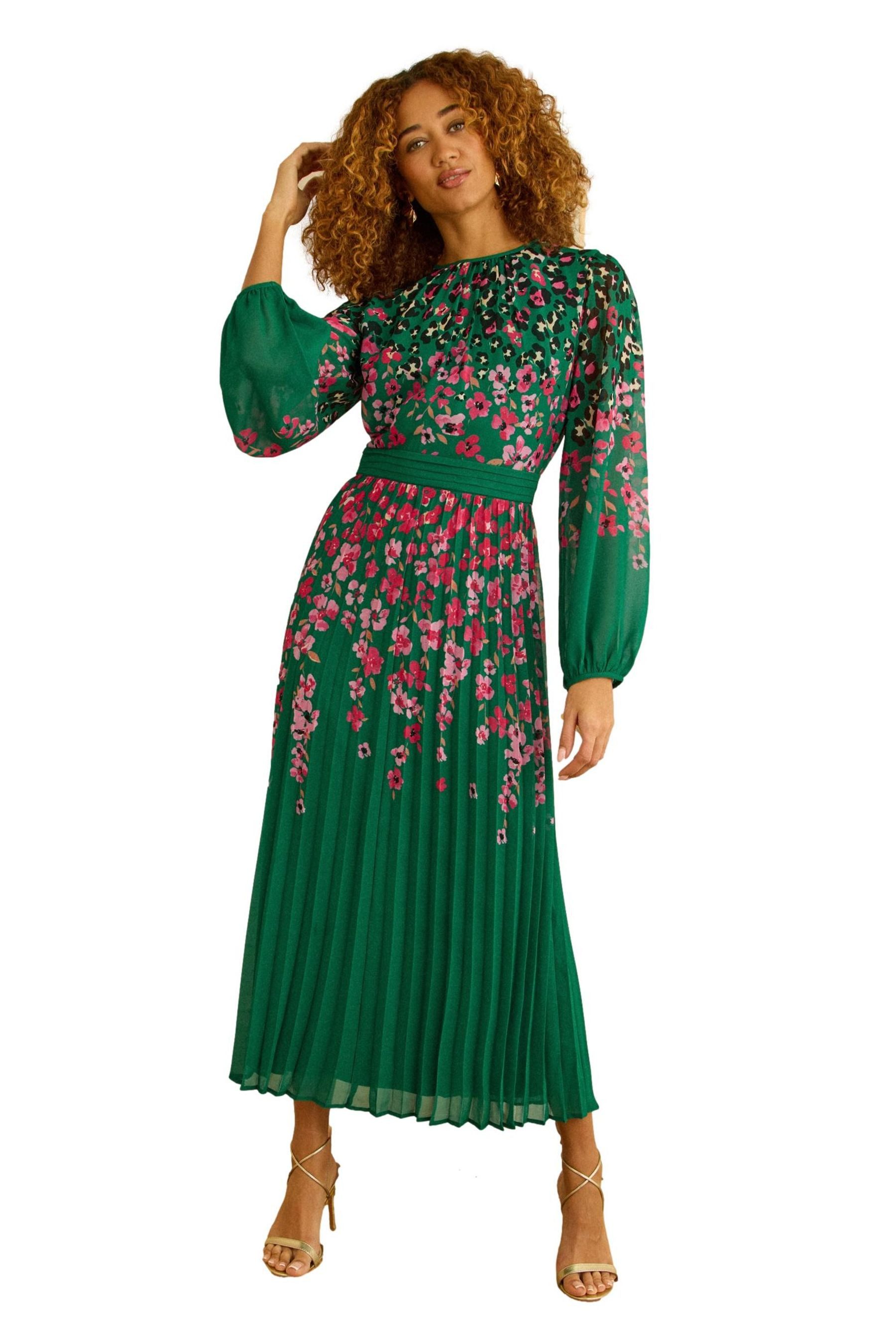Love & Roses Plisseekleid Love & Roses plissiertes Chiffon-Maxikleid (1-tlg günstig online kaufen