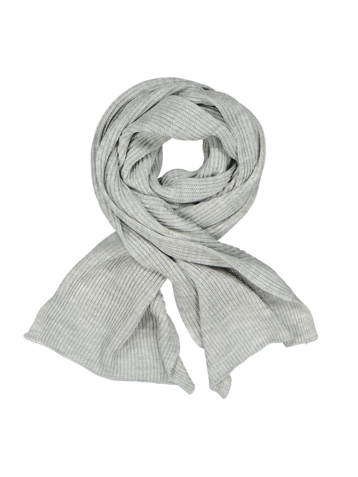 Strickschal Herren Strickschal strukturiert, Hellgrau