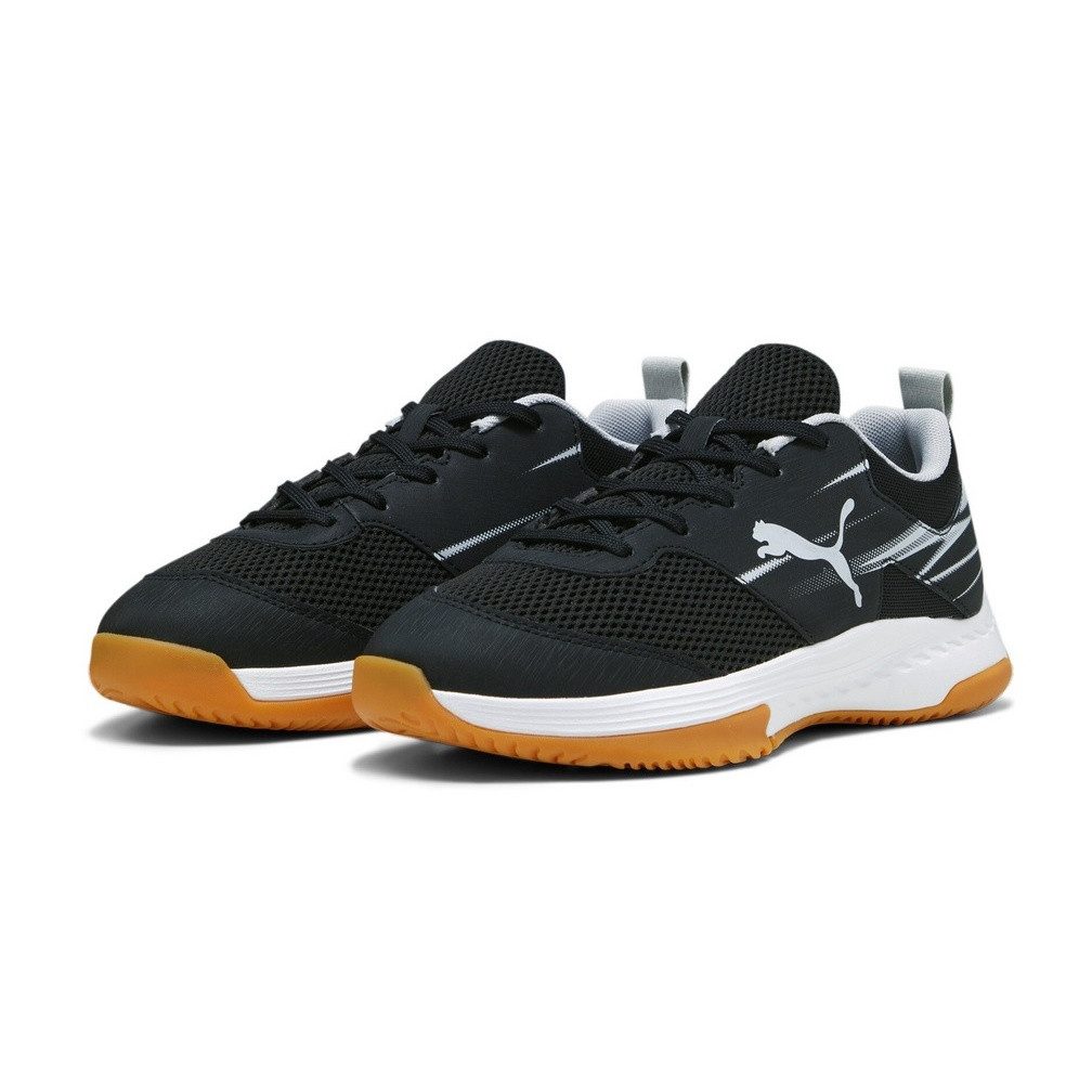 Hallen-Indoorschuhe Varion II schwarz/grau Kinder Badmintonschuh