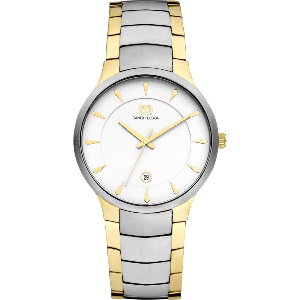 Danish Design Titanuhr DANISH DESIGN Herren Armbanduhr BOGÖ IQ65Q1275 bicolor D39mm Titanband
