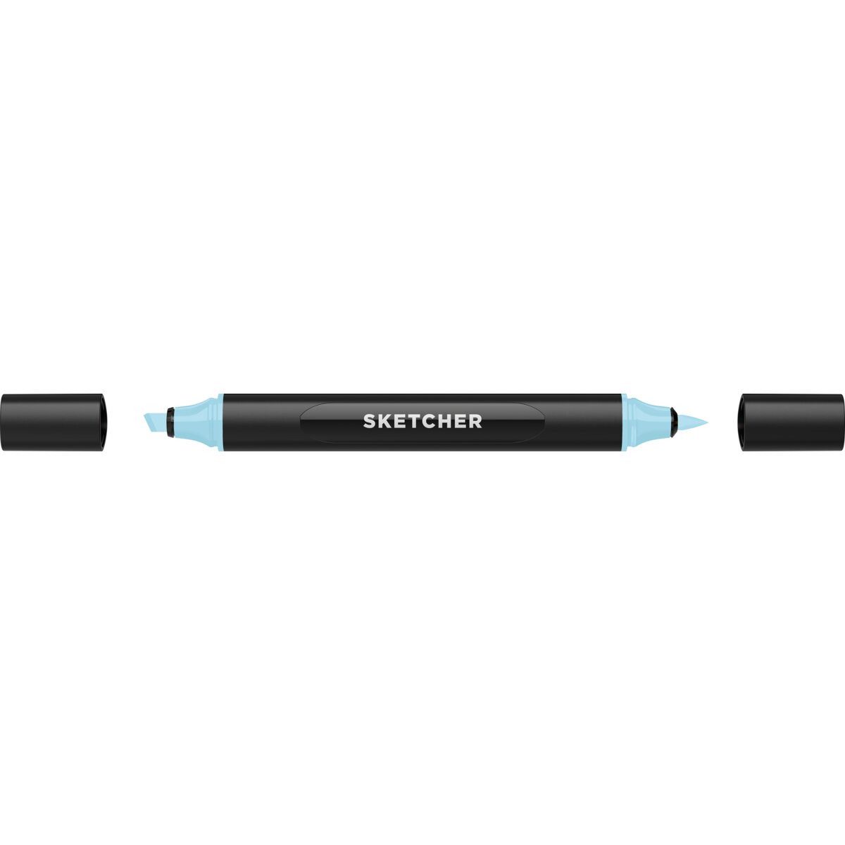 Thumbnail - MOLOTOW Filzstift Twinmarker Sketcher brush+chisel B 230 kristallblau
