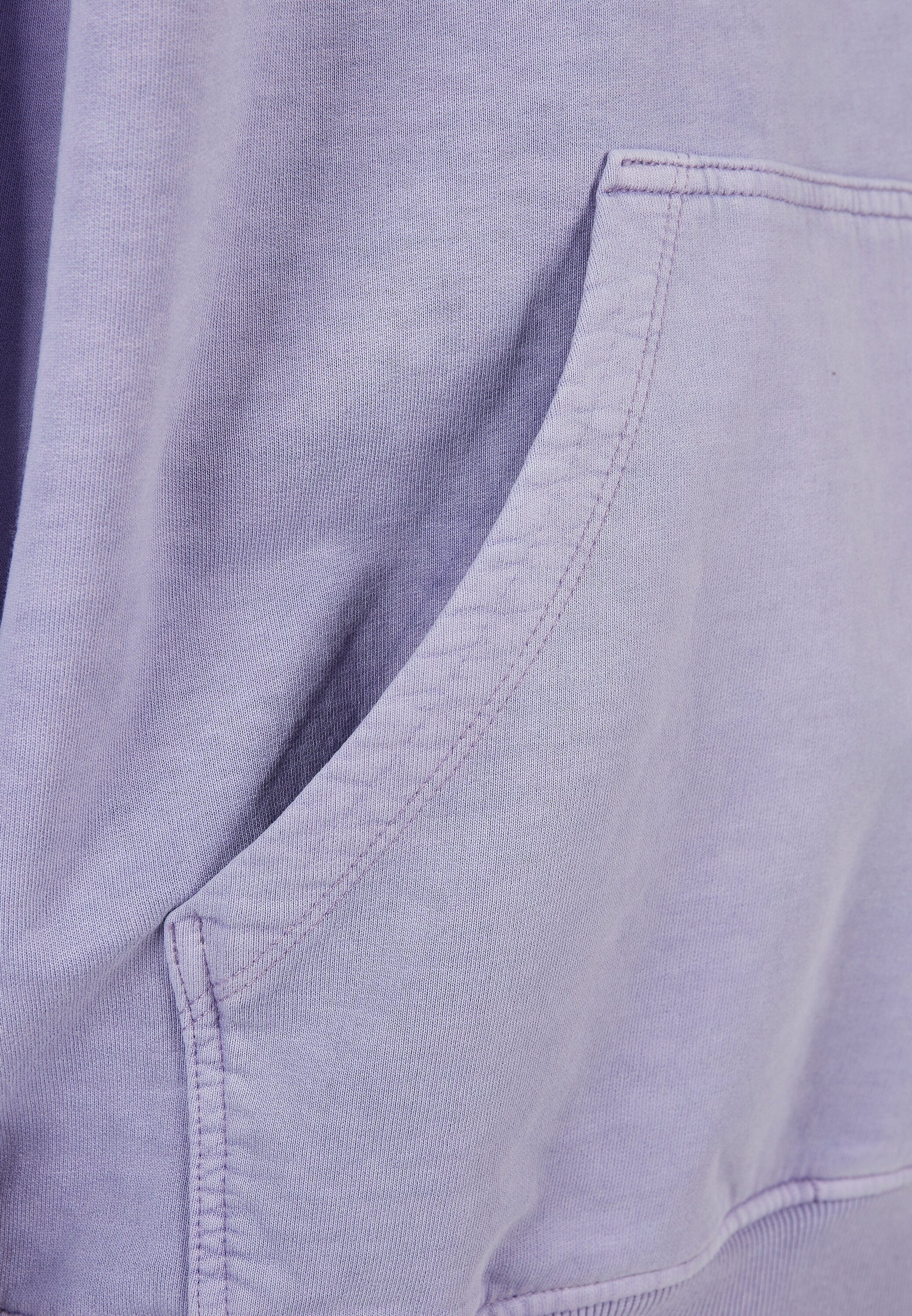 URBAN CLASSICS Sweater Overdyed lavender Hoody (1-tlg) Herren