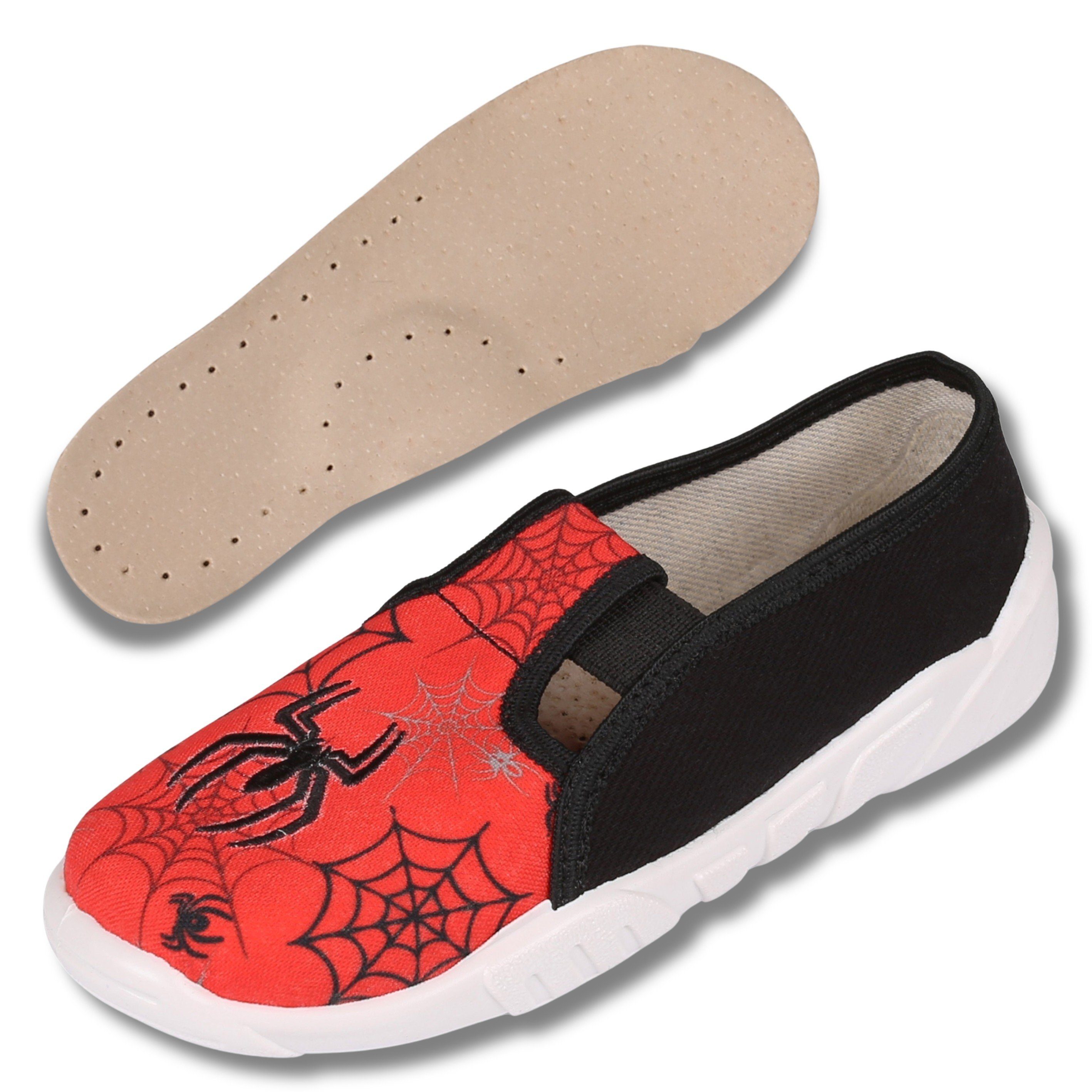 Sarcia.eu Rot-schwarze Jungen Turnschuhe Spider Hausschuh