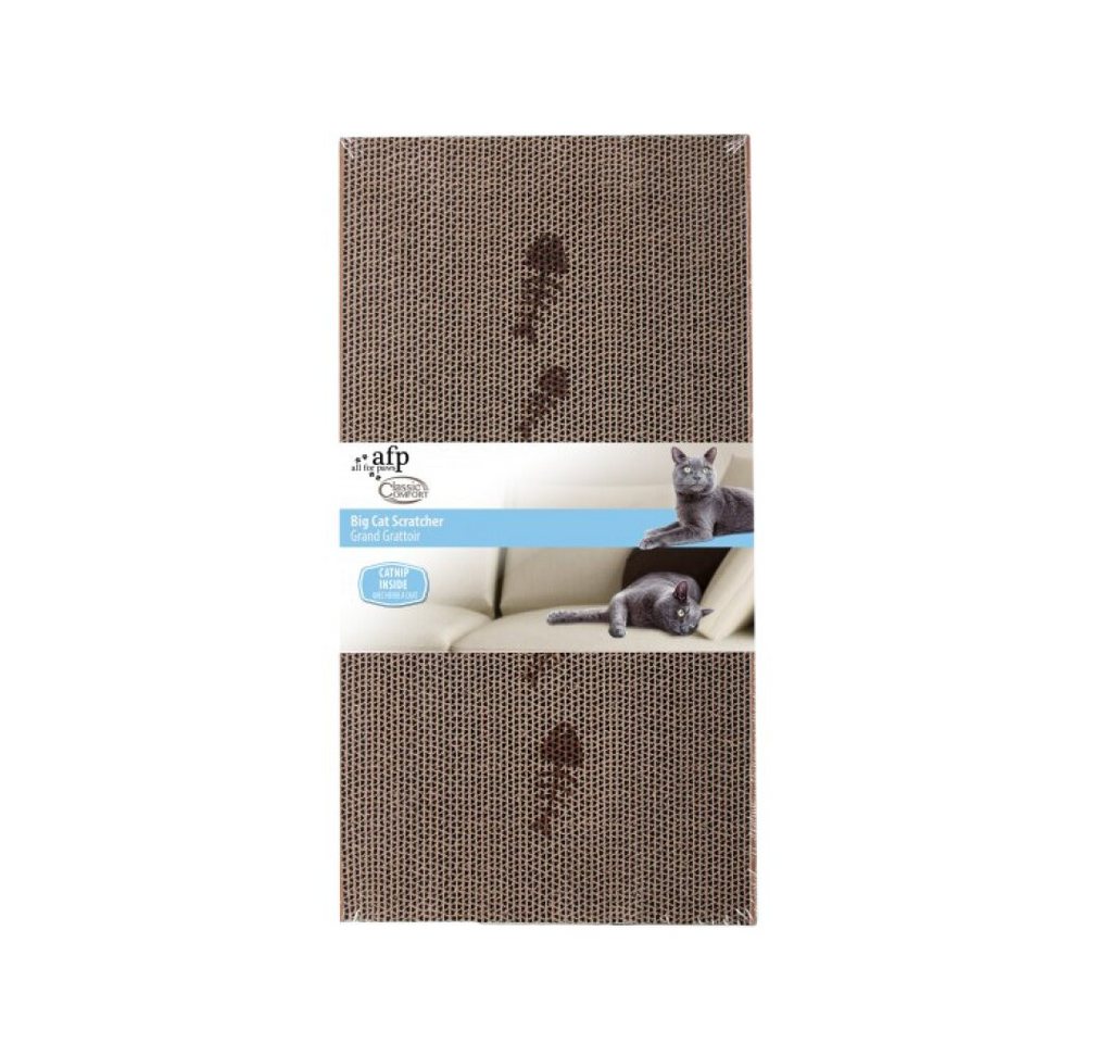 Thumbnail - all for paws Kratzbrett AFP Cardboard Scratcher Grand 47x24,5cm with Catnip