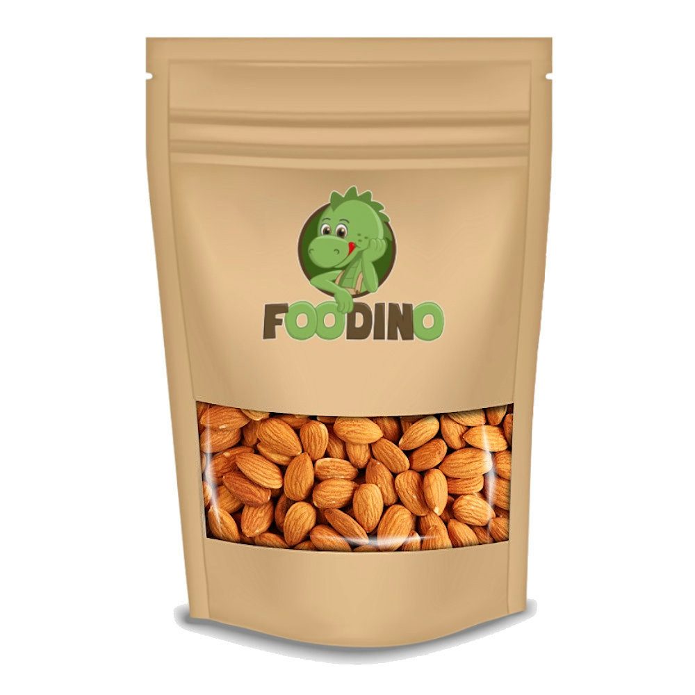 Foodino Nüsse Mandeln naturbelassen, 1 x, Ganze Premium Mandeln "Nonpareil", mit Haut