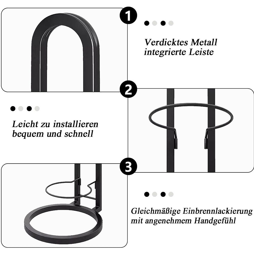 TUWENA Sportgeräte-Regalwagen 4 Lagiger Ballständer, Vertikale Ballregal, Ballhalter aus Metall, Herausnehmbare, Ballständer Display Halter Für Fußball Basketba – Bild 3 von 5